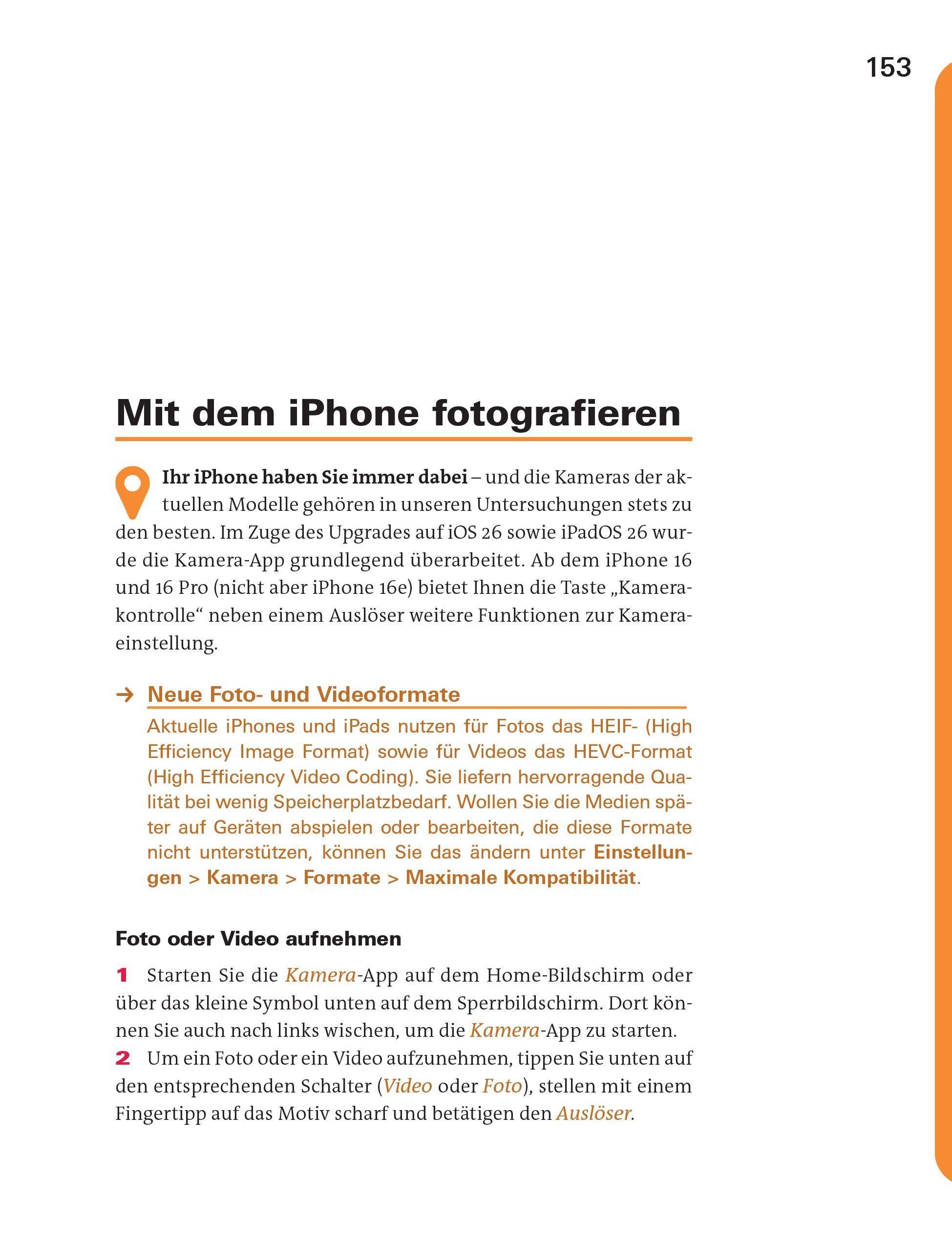 Beispielinhalt (Bild) iPhone und iPad