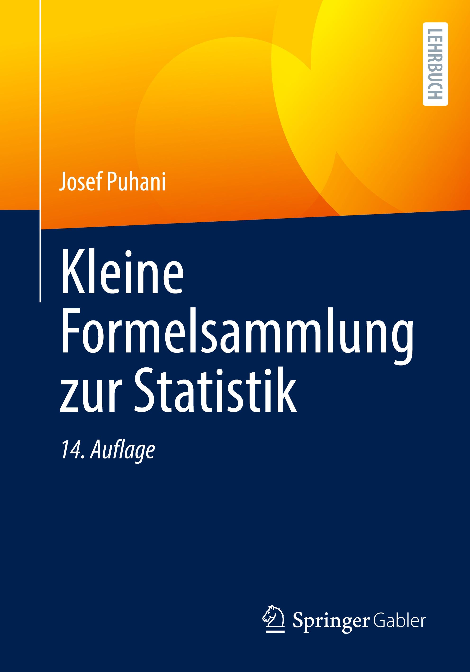 Vorderes Coverbild Kleine Formelsammlung zur Statistik