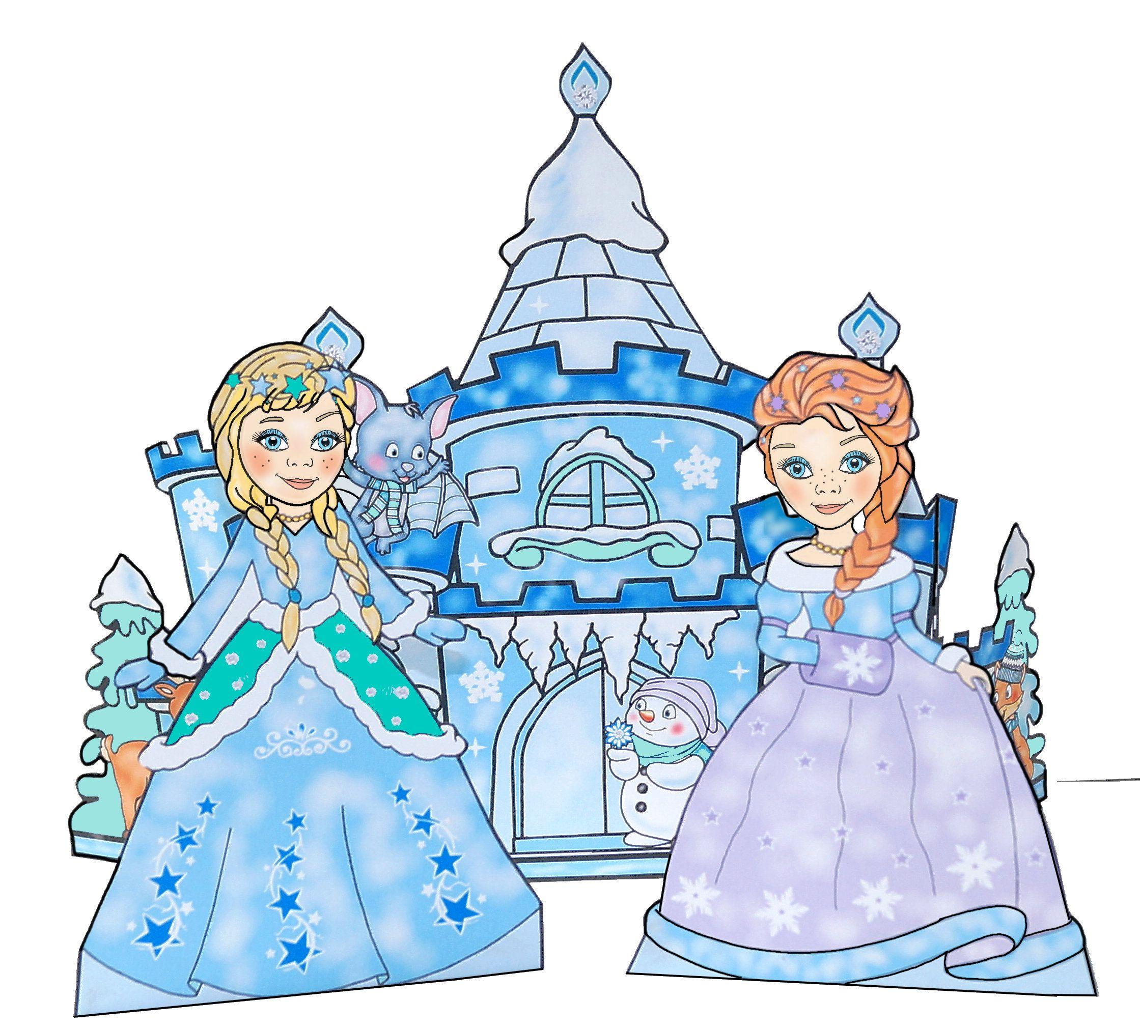 Beispielinhalt (Bild) Das Ausschneide-Bastelbuch - Funkelnder Winterzauber