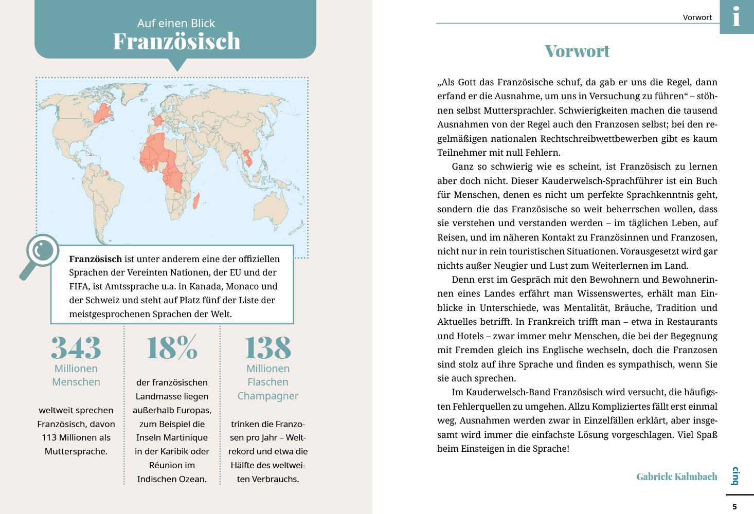Beispielinhalt (Bild) Reise Know-How Sprachführer  Französisch - Wort für Wort