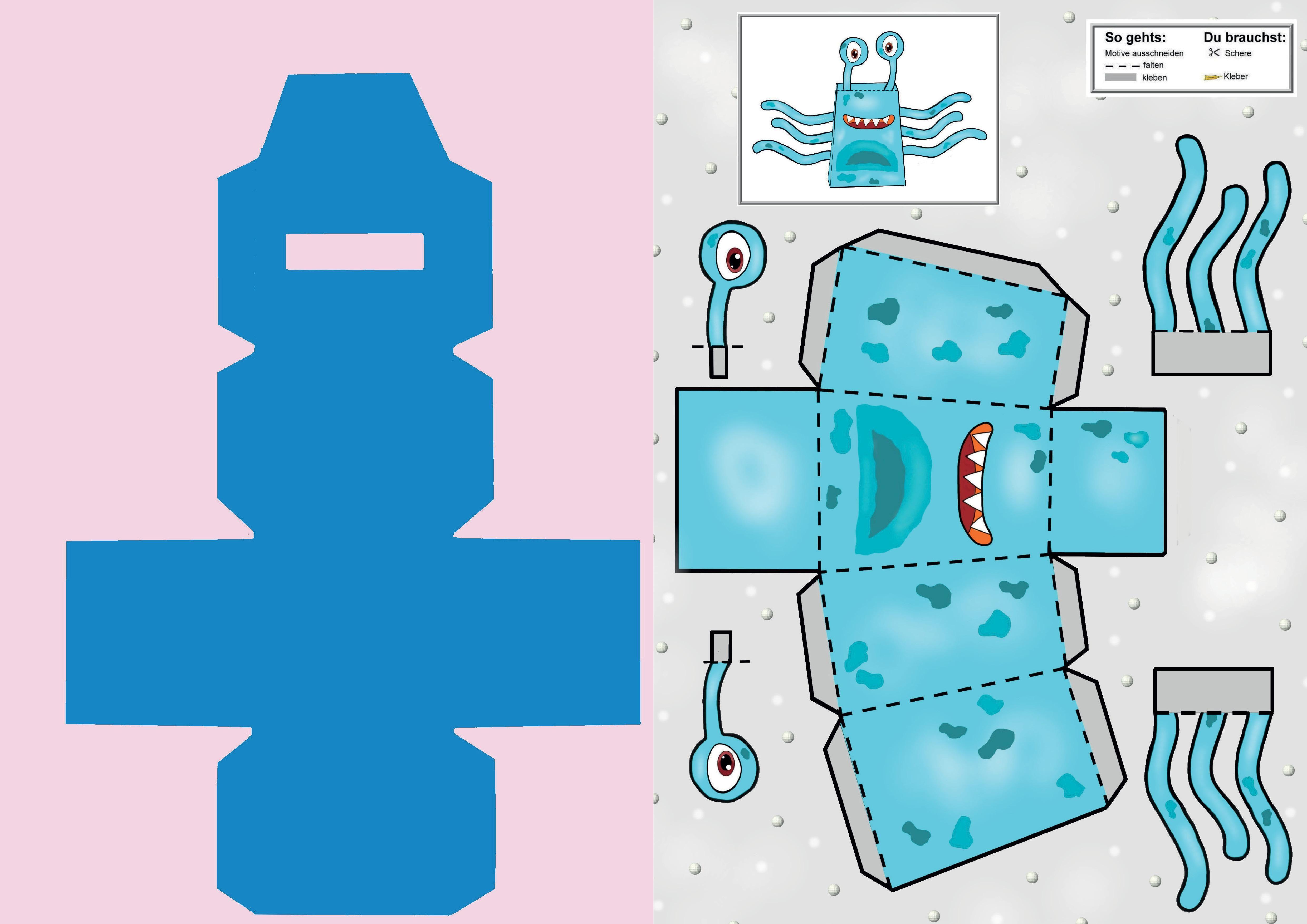 Beispielinhalt (Bild) Das Ausschneide-Bastelbuch - Weltraumabenteuer