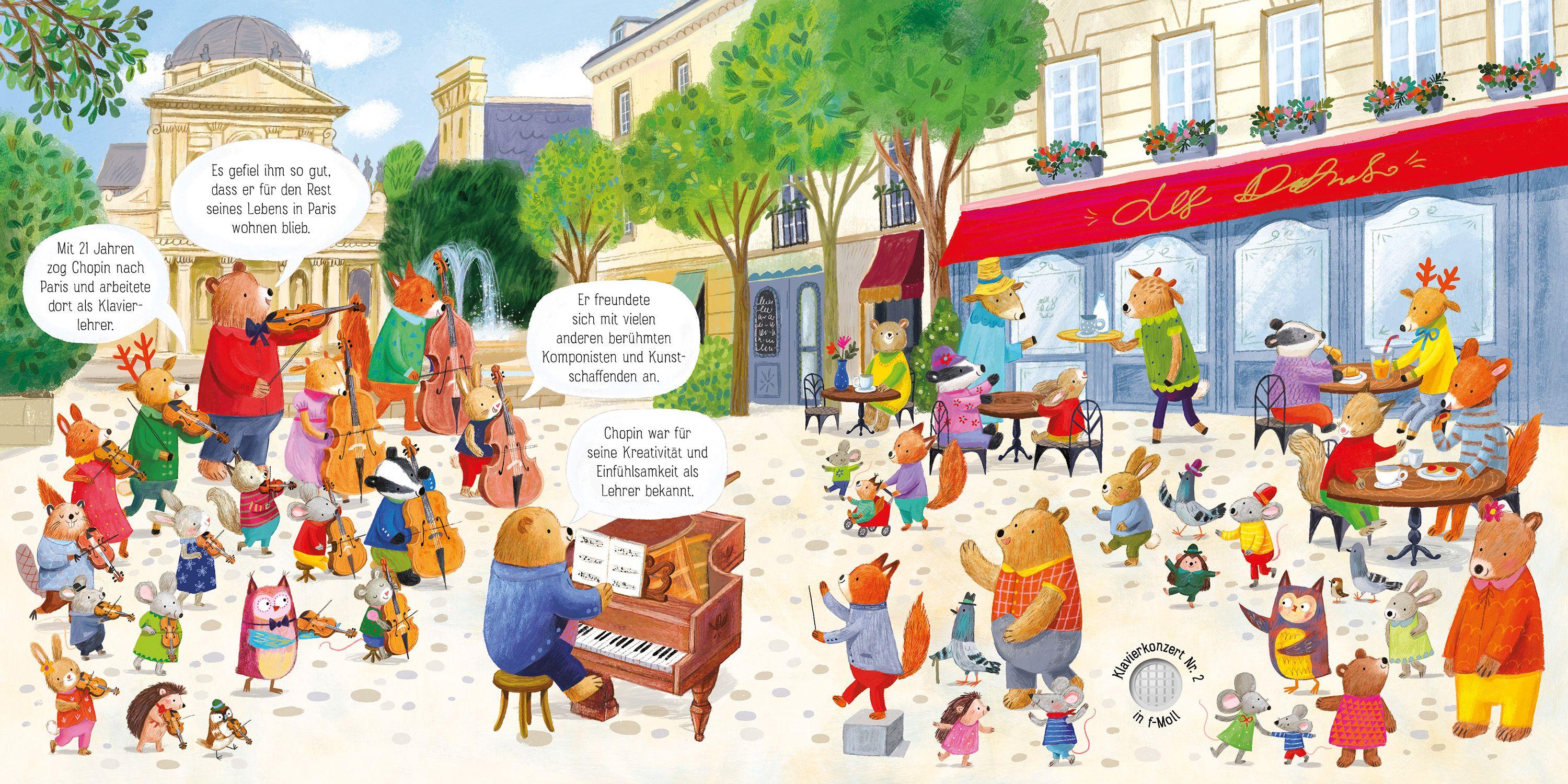 Beispielinhalt (Bild) Mein Klassik-Klangbuch: Das Tierorchester spielt Chopin