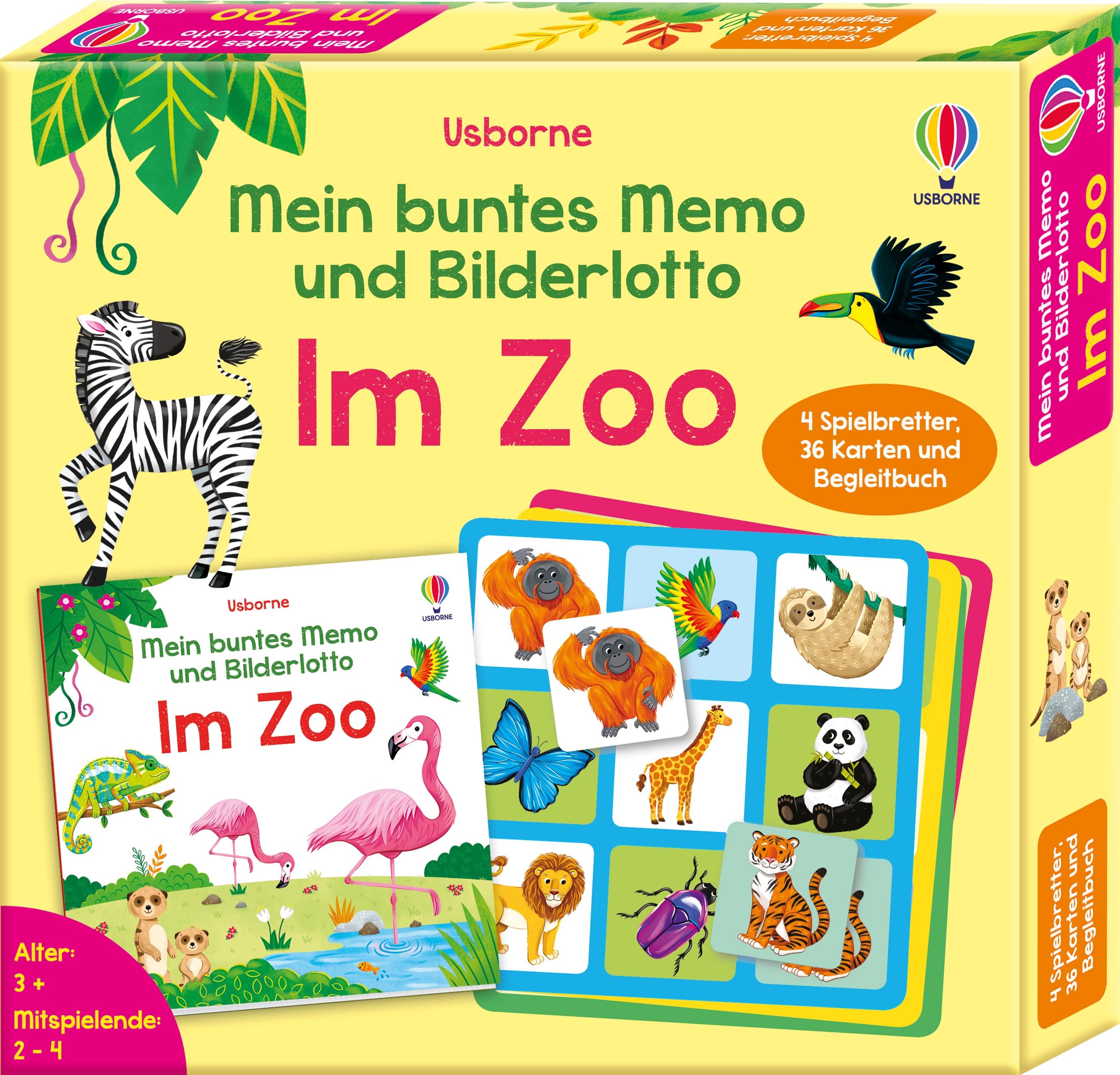 Vorderes Coverbild Mein buntes Memo und Bilderlotto: Im Zoo