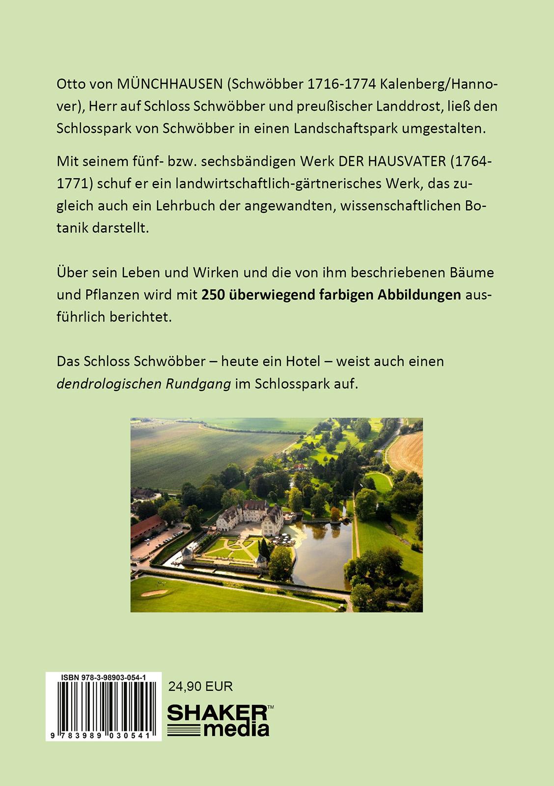 Rückseitencover Der Botaniker Otto von Münchhausen auf Schwöbber bei Hameln