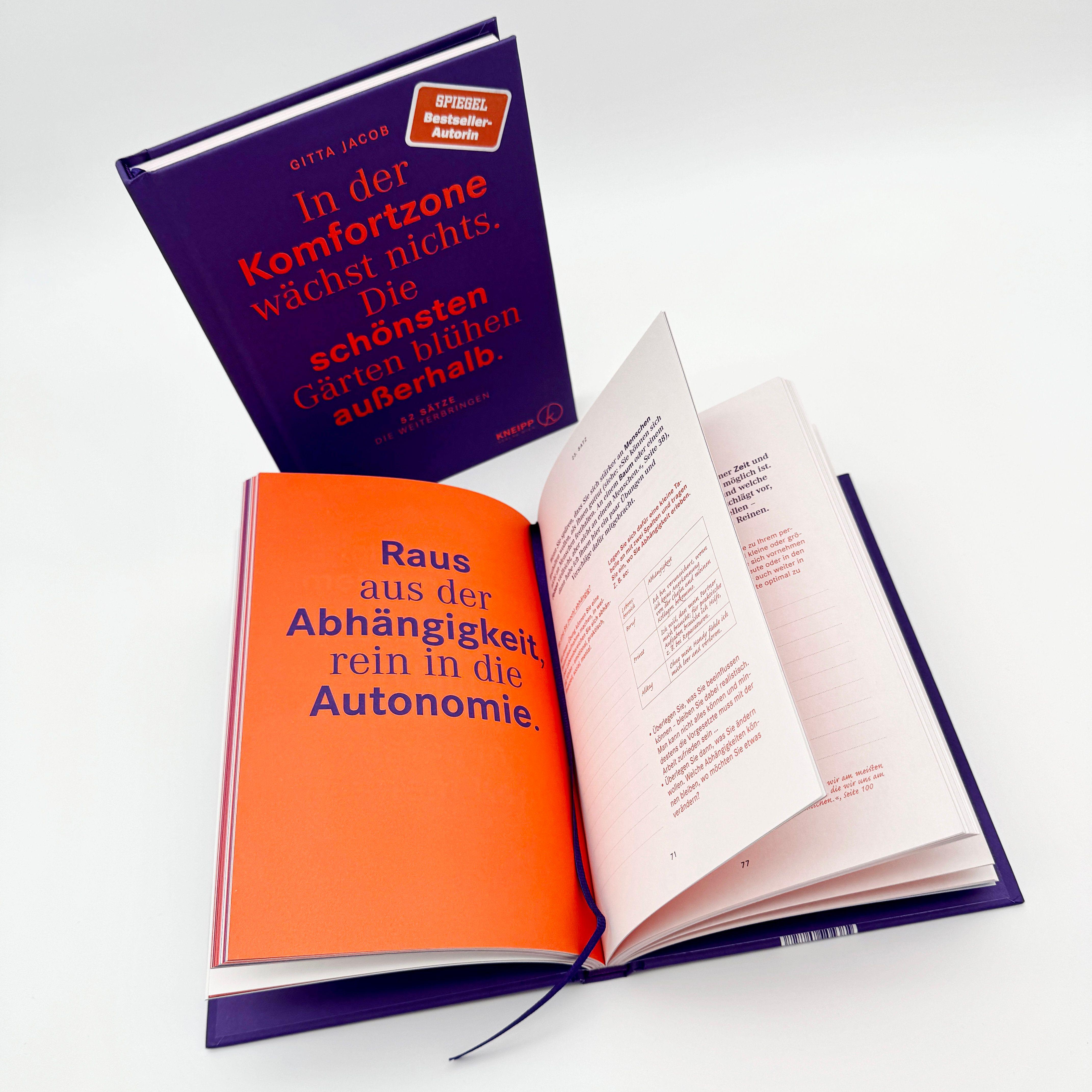 Beispielinhalt (Bild) In der Komfortzone wächst nichts. Die schönsten Gärten blühen außerhalb.