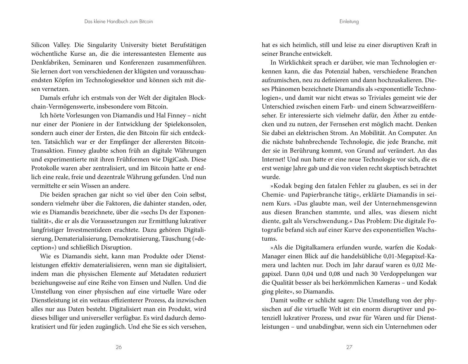 Beispielinhalt (Bild) Das kleine Handbuch zum Bitcoin