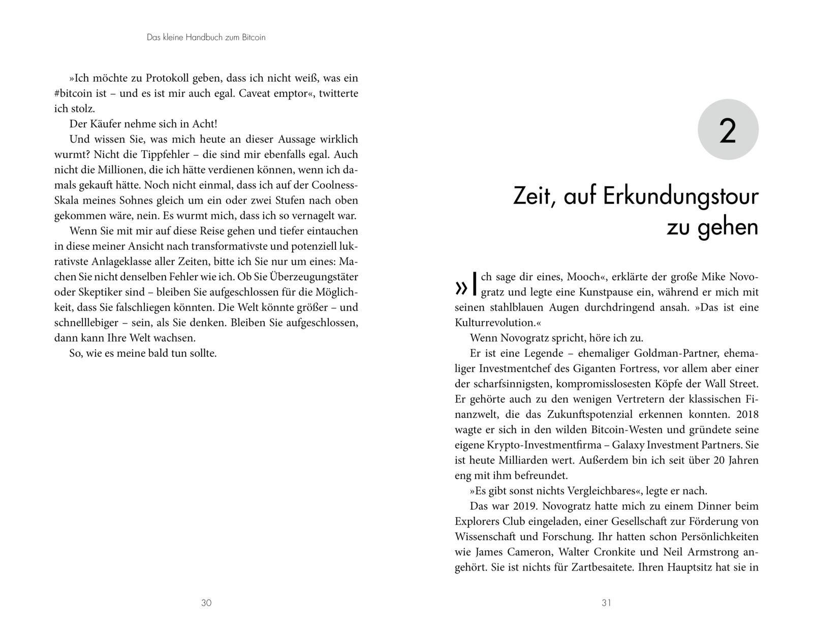 Beispielinhalt (Bild) Das kleine Handbuch zum Bitcoin