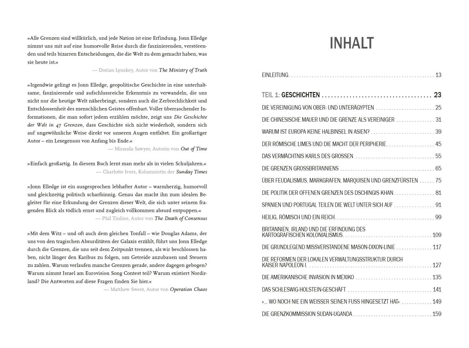 Beispielinhalt (Bild) Die Geschichte der Welt in 47 Grenzen