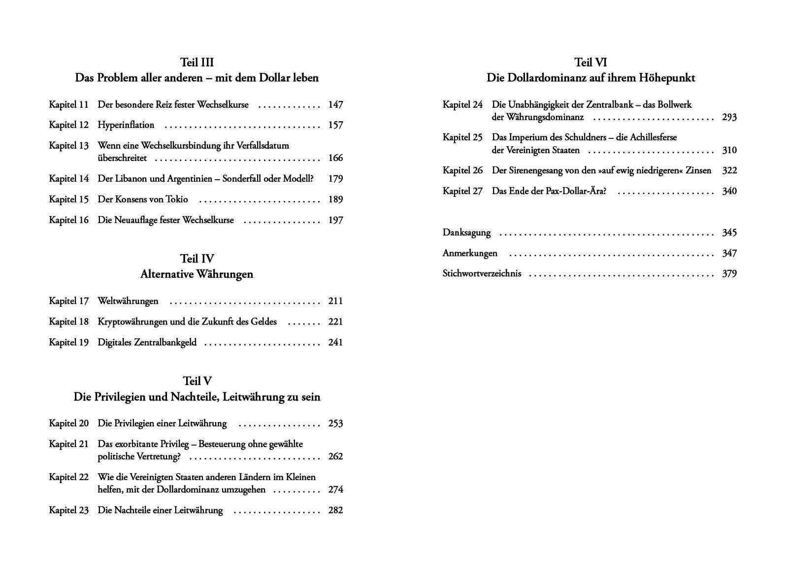 Beispielinhalt (Bild) Our Dollar, your Problem