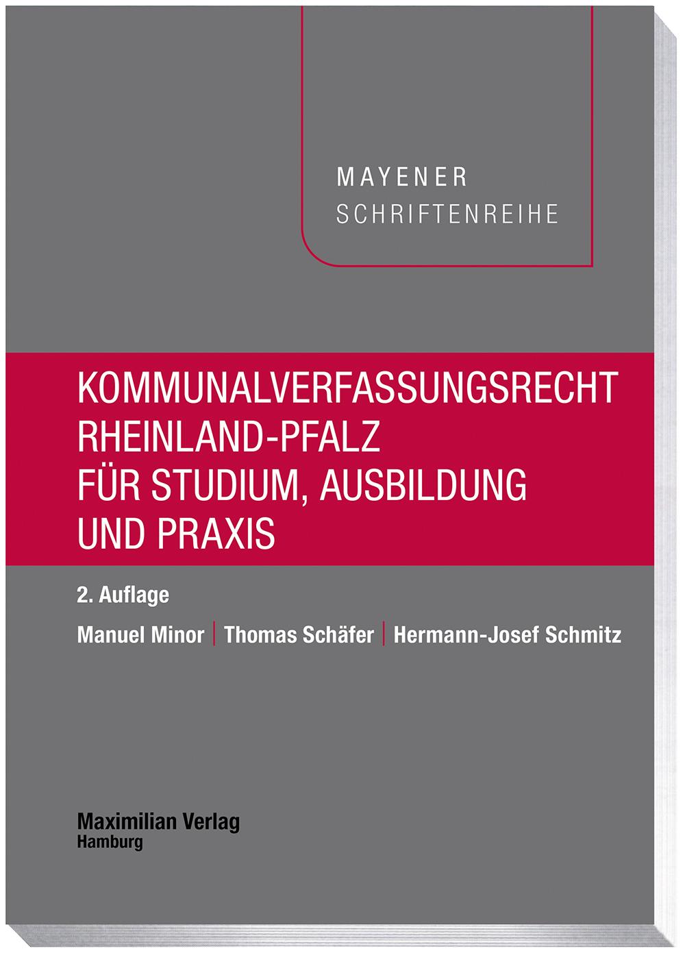 Vorderes Coverbild Kommunalverfassungsrecht Rheinland-Pfalz