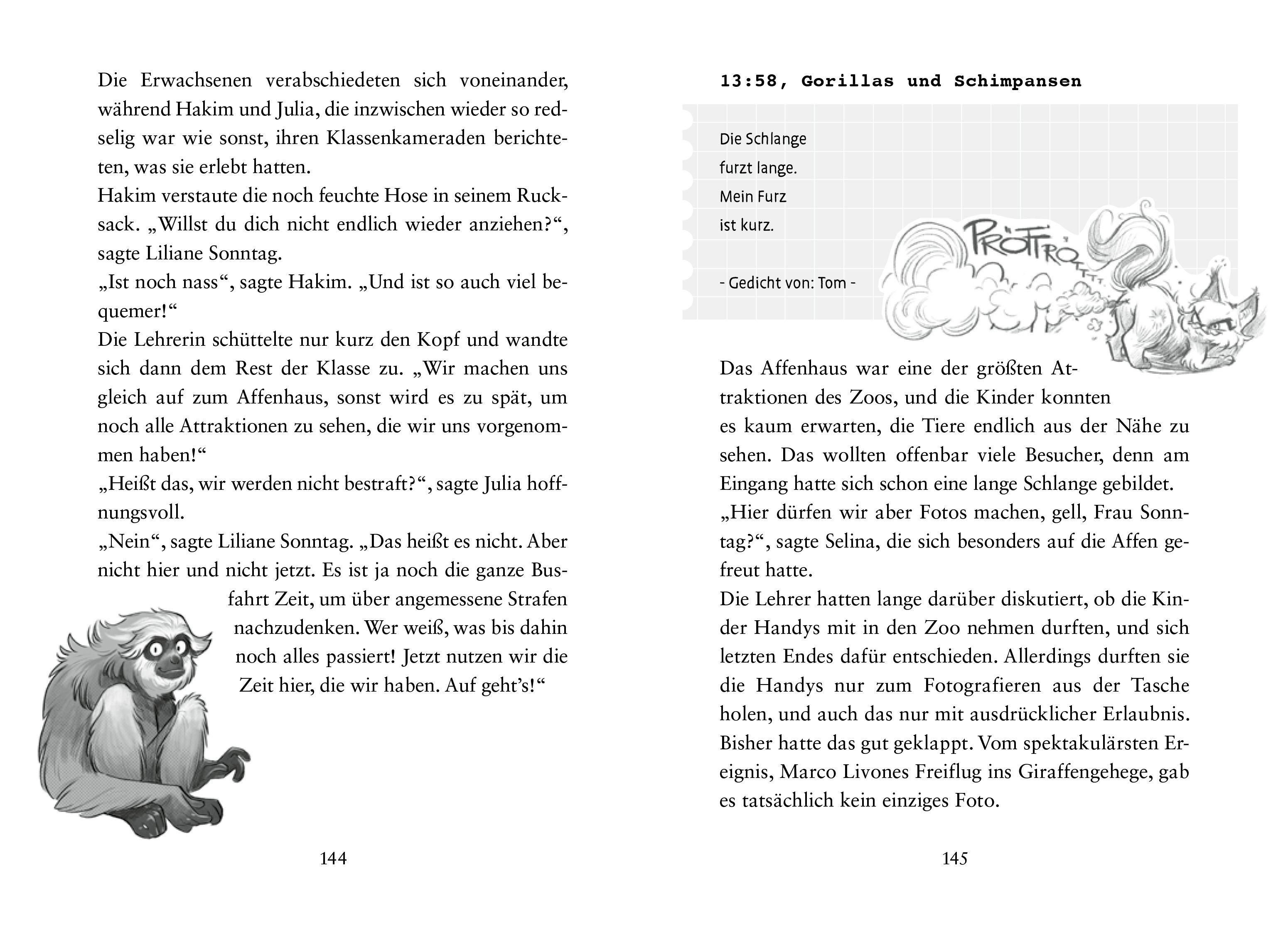 Beispielinhalt (Bild) Die schlimmste Klasse der Welt (Band 5) - Nix wie weg!