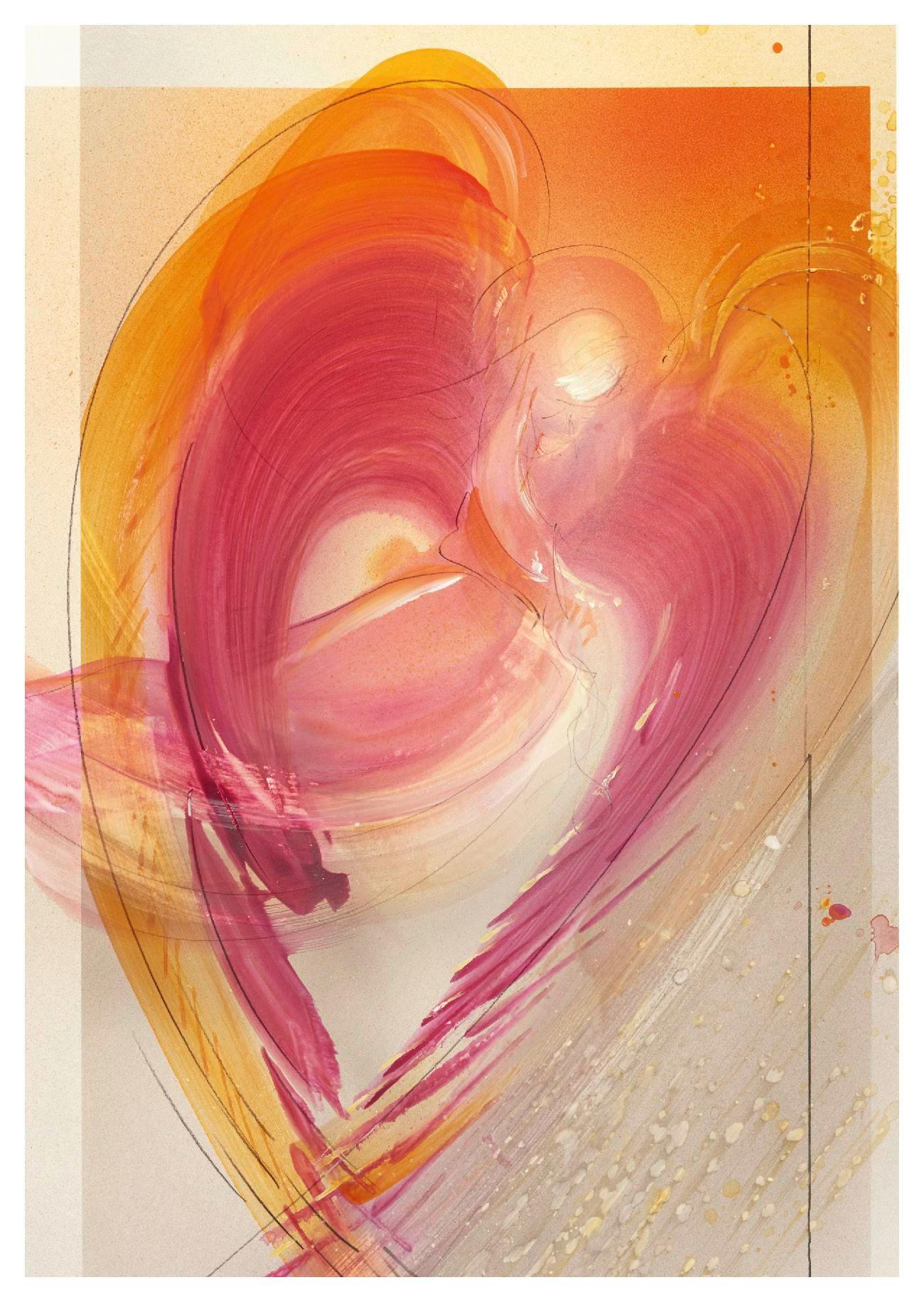 Beispielinhalt (Bild) Ich schenke dir einen Engel - Postkartenbuch