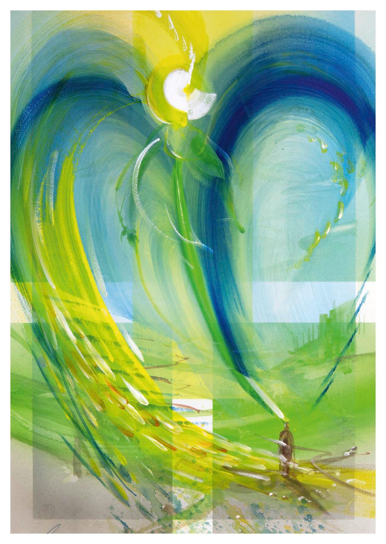 Beispielinhalt (Bild) Ich schenke dir einen Engel - Postkartenbuch