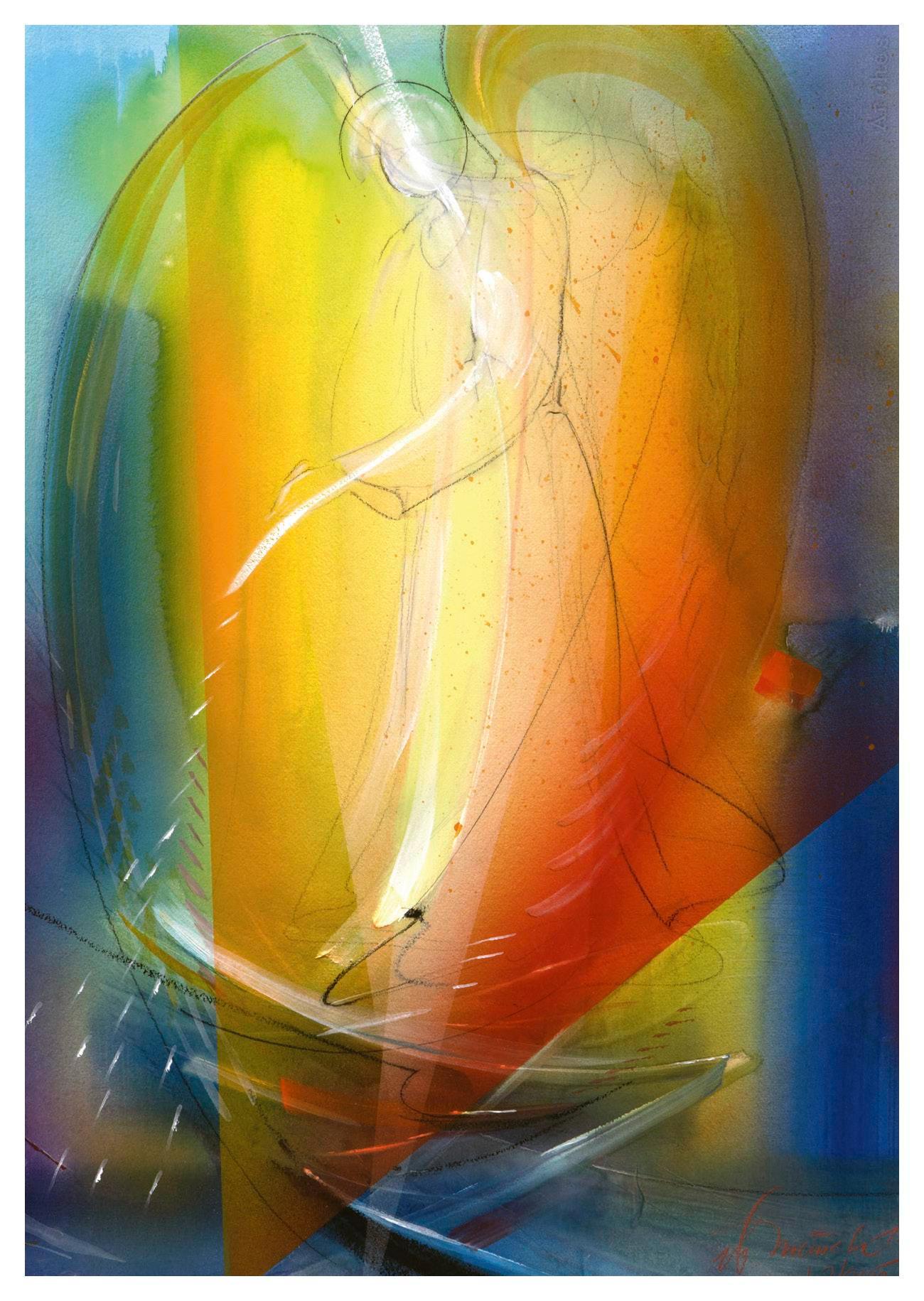 Beispielinhalt (Bild) Ich schenke dir einen Engel - Postkartenbuch