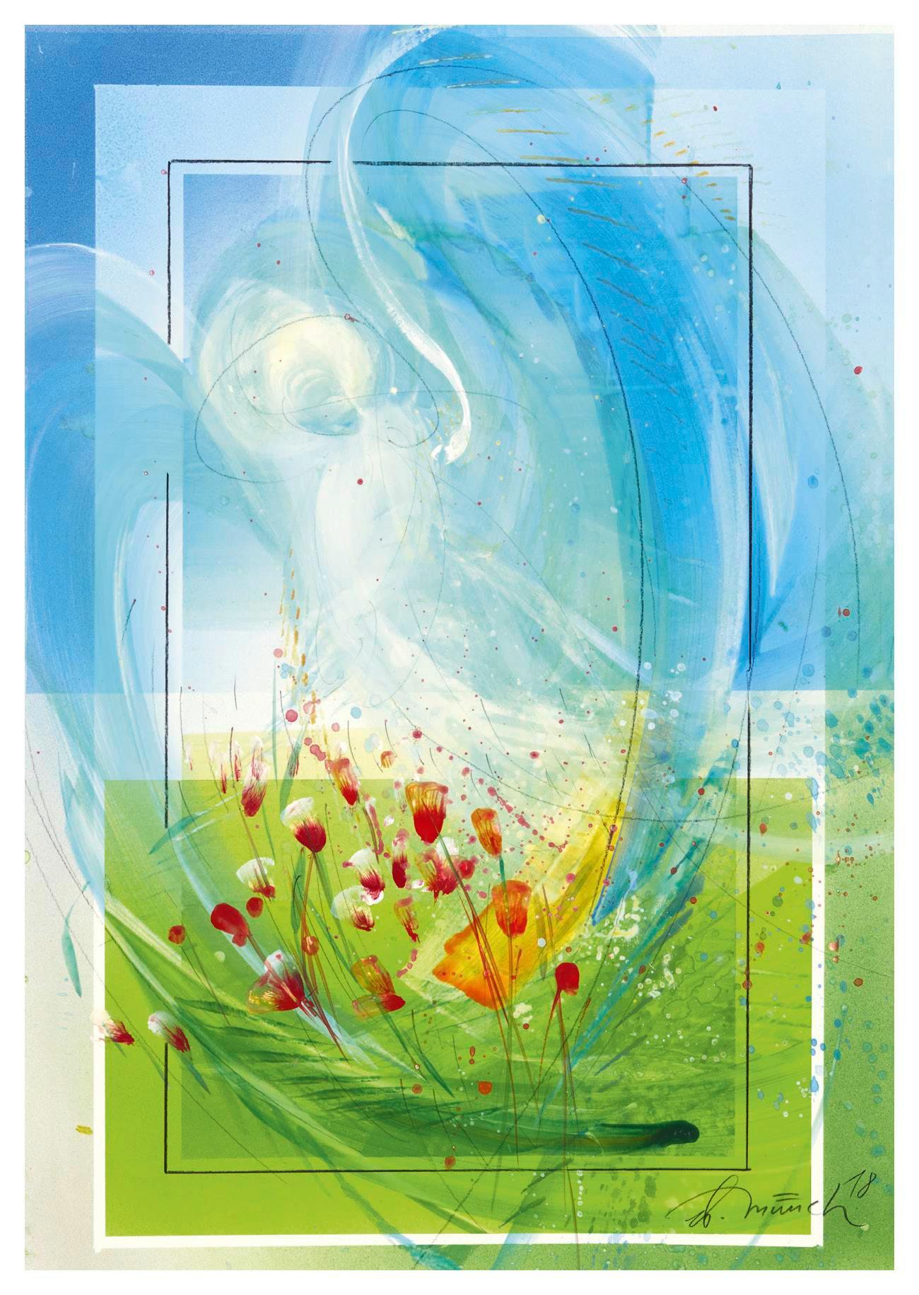 Beispielinhalt (Bild) Ich schenke dir einen Engel - Postkartenbuch