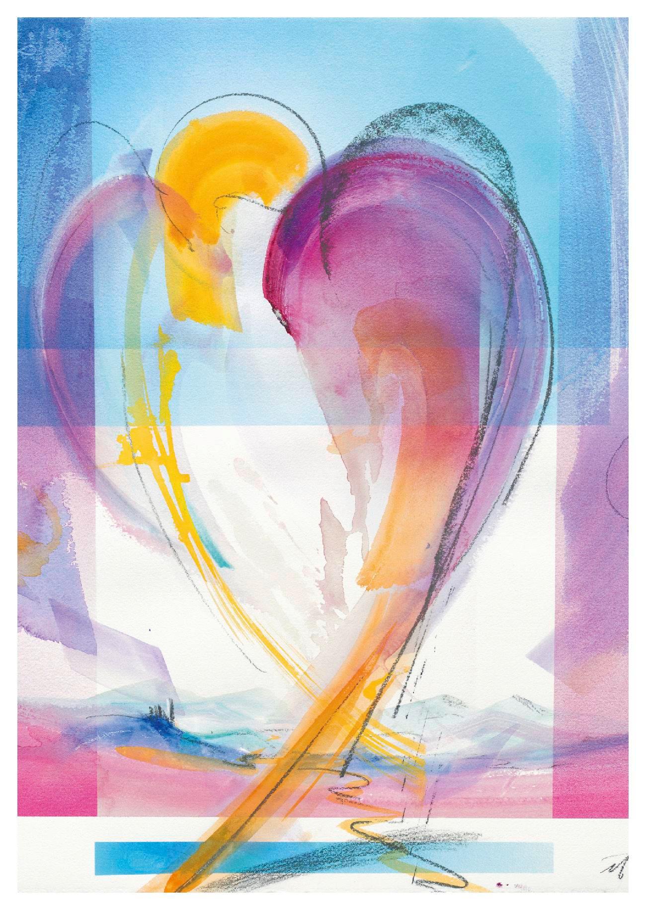 Beispielinhalt (Bild) Ich schenke dir einen Engel - Postkartenbuch