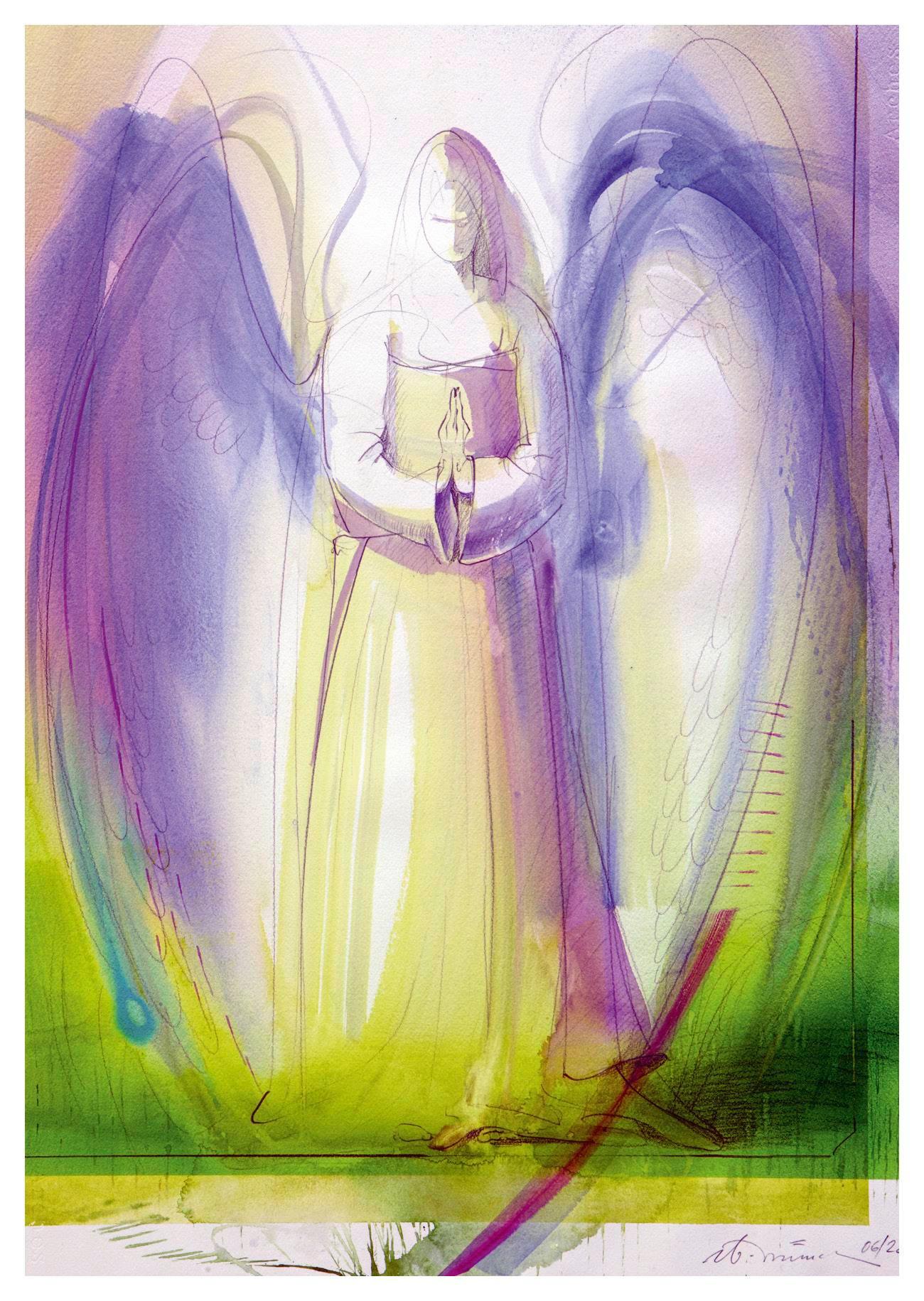 Beispielinhalt (Bild) Ich schenke dir einen Engel - Postkartenbuch