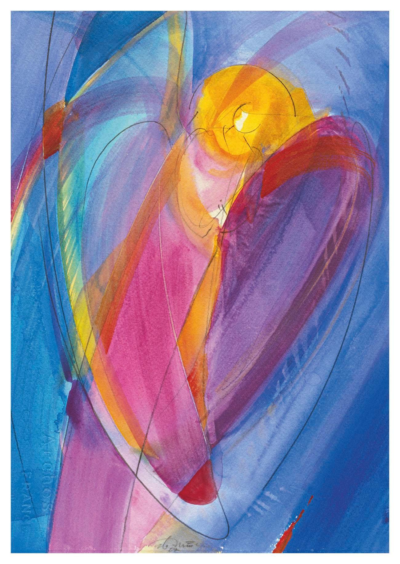 Beispielinhalt (Bild) Ich schenke dir einen Engel - Postkartenbuch