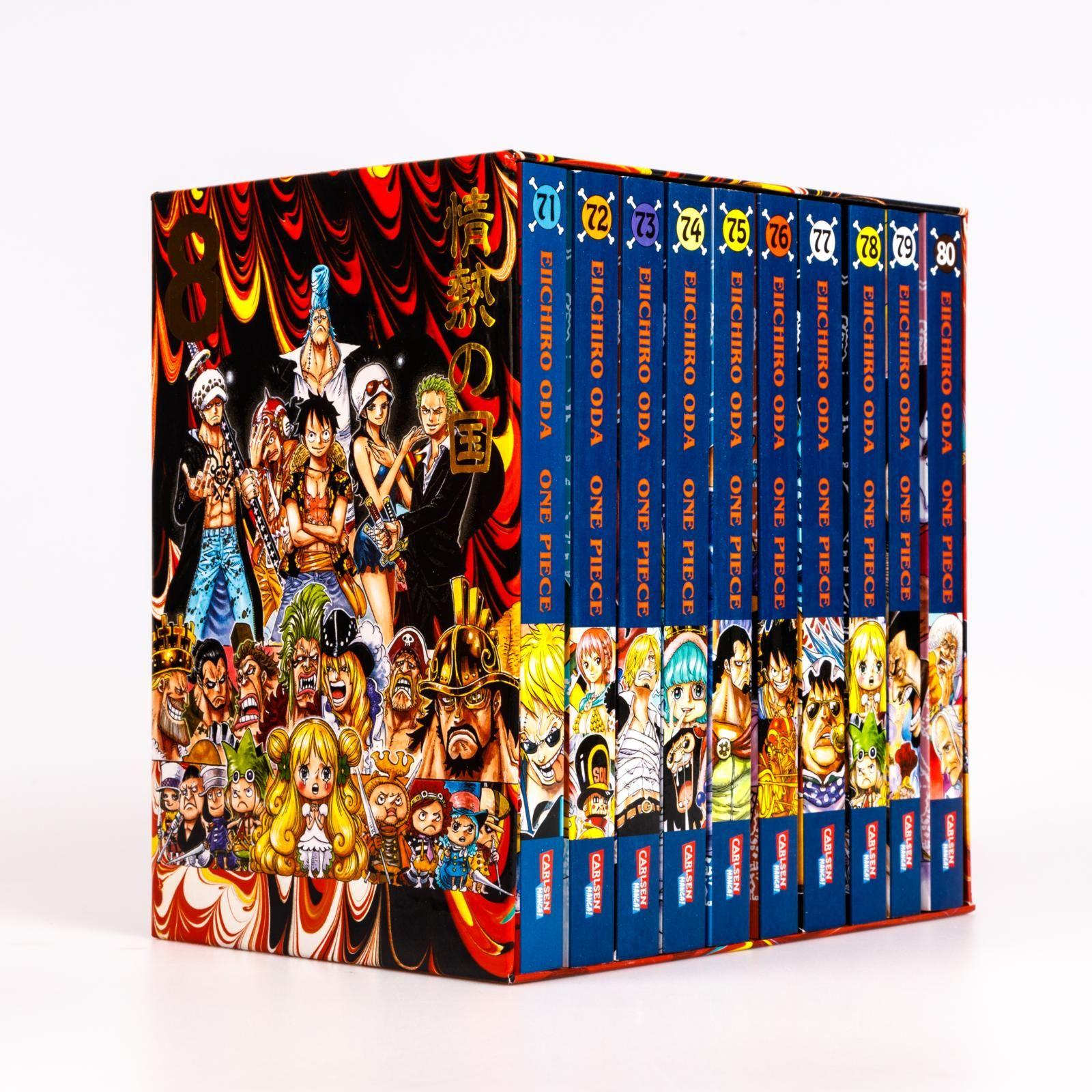 Beispielinhalt (Bild) One Piece Sammelschuber 8: Dressrosa (inklusive Band 71-80)