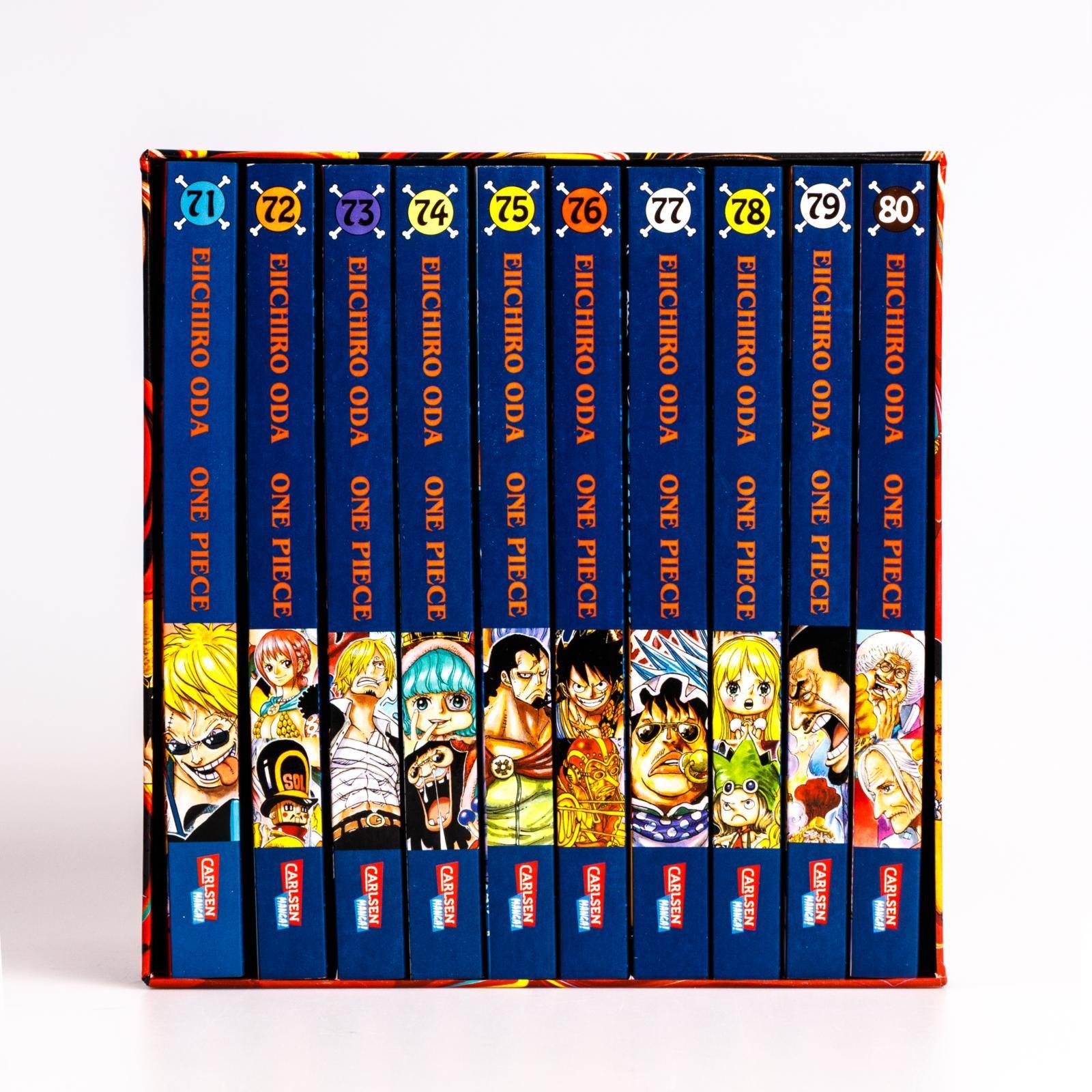 Beispielinhalt (Bild) One Piece Sammelschuber 8: Dressrosa (inklusive Band 71-80)