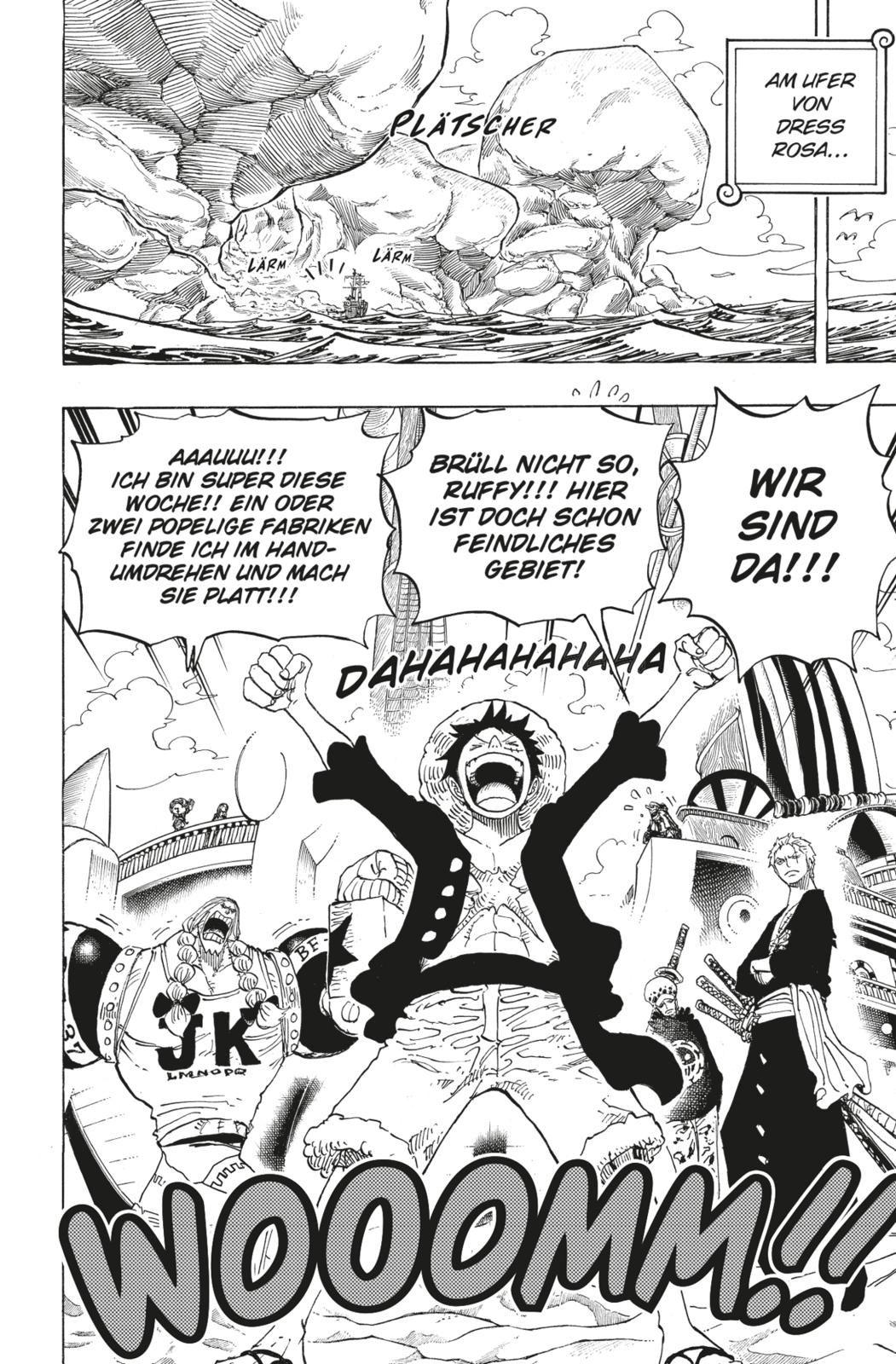 Beispielinhalt (Bild) One Piece Sammelschuber 8: Dressrosa (inklusive Band 71-80)