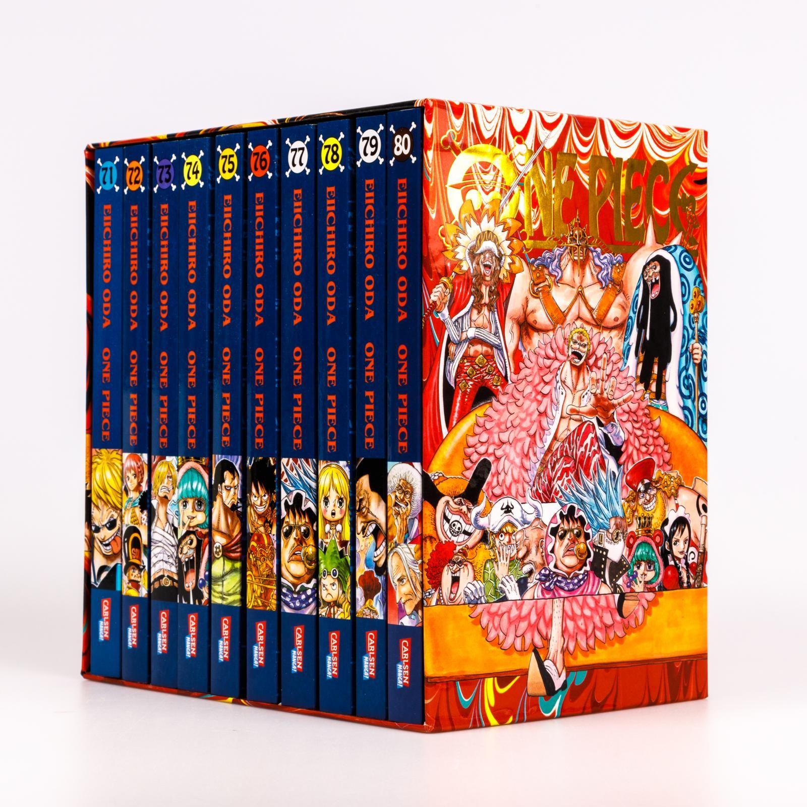 Beispielinhalt (Bild) One Piece Sammelschuber 8: Dressrosa (inklusive Band 71-80)