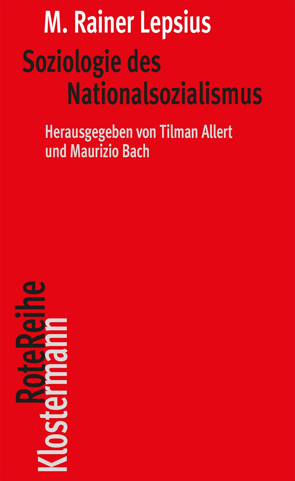 Vorderes Coverbild Soziologie des Nationalsozialismus