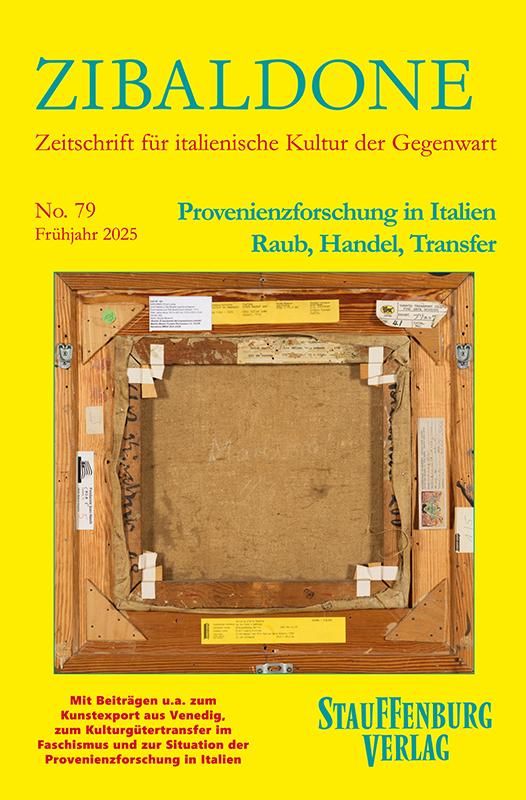 Vorderes Coverbild Provenienzforschung in Italien. Raub, Handel, Transfer
