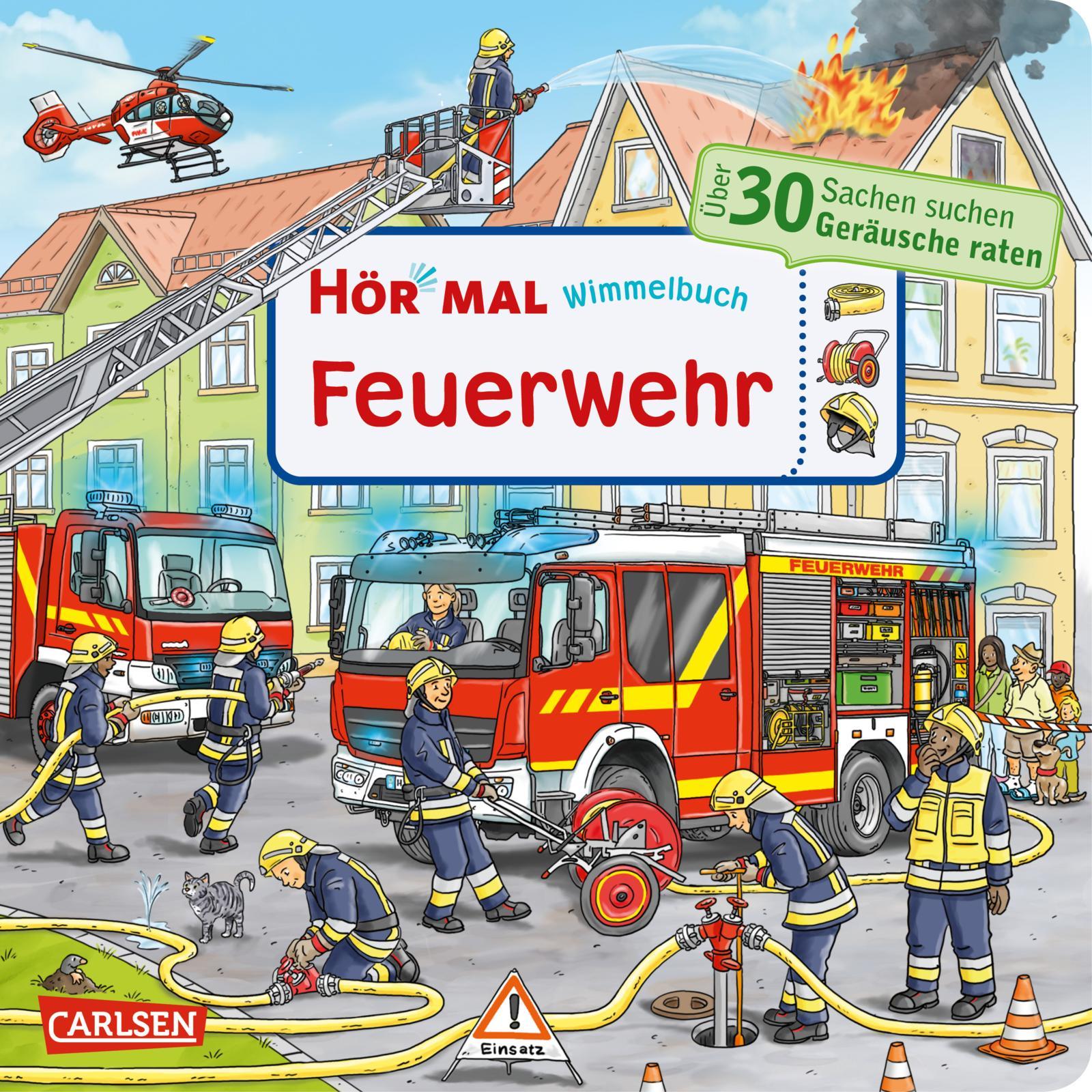 Vorderes Coverbild Hör mal (Soundbuch): Wimmelbuch: Feuerwehr