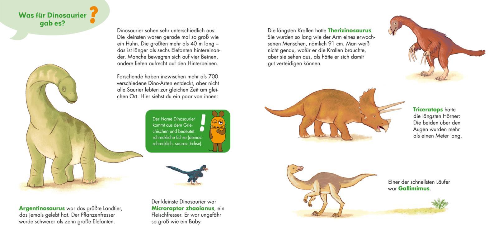 Beispielinhalt (Bild) Frag doch mal ... die Maus: Dinosaurier