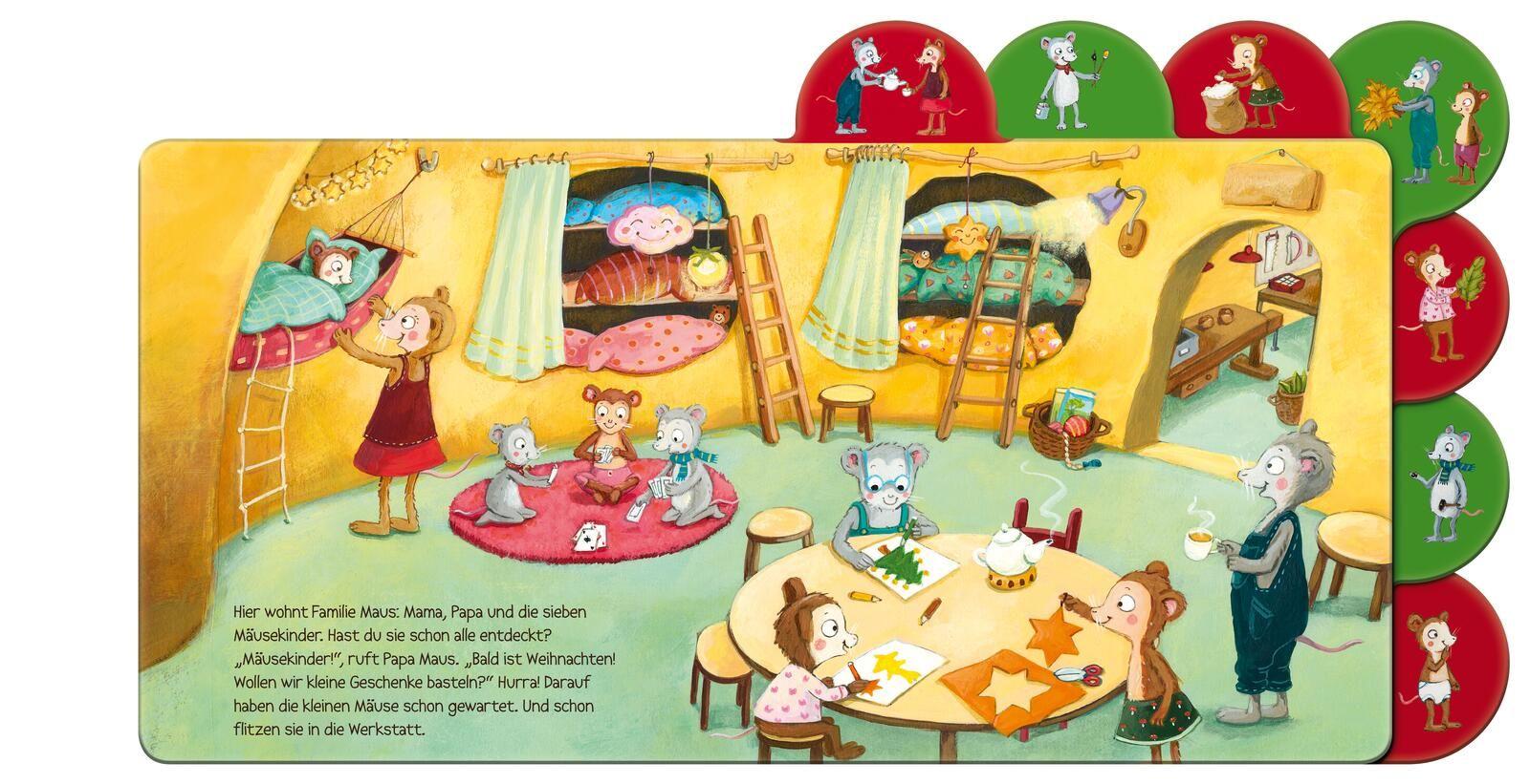 Beispielinhalt (Bild) Sieben kleine Weihnachtsmäuse