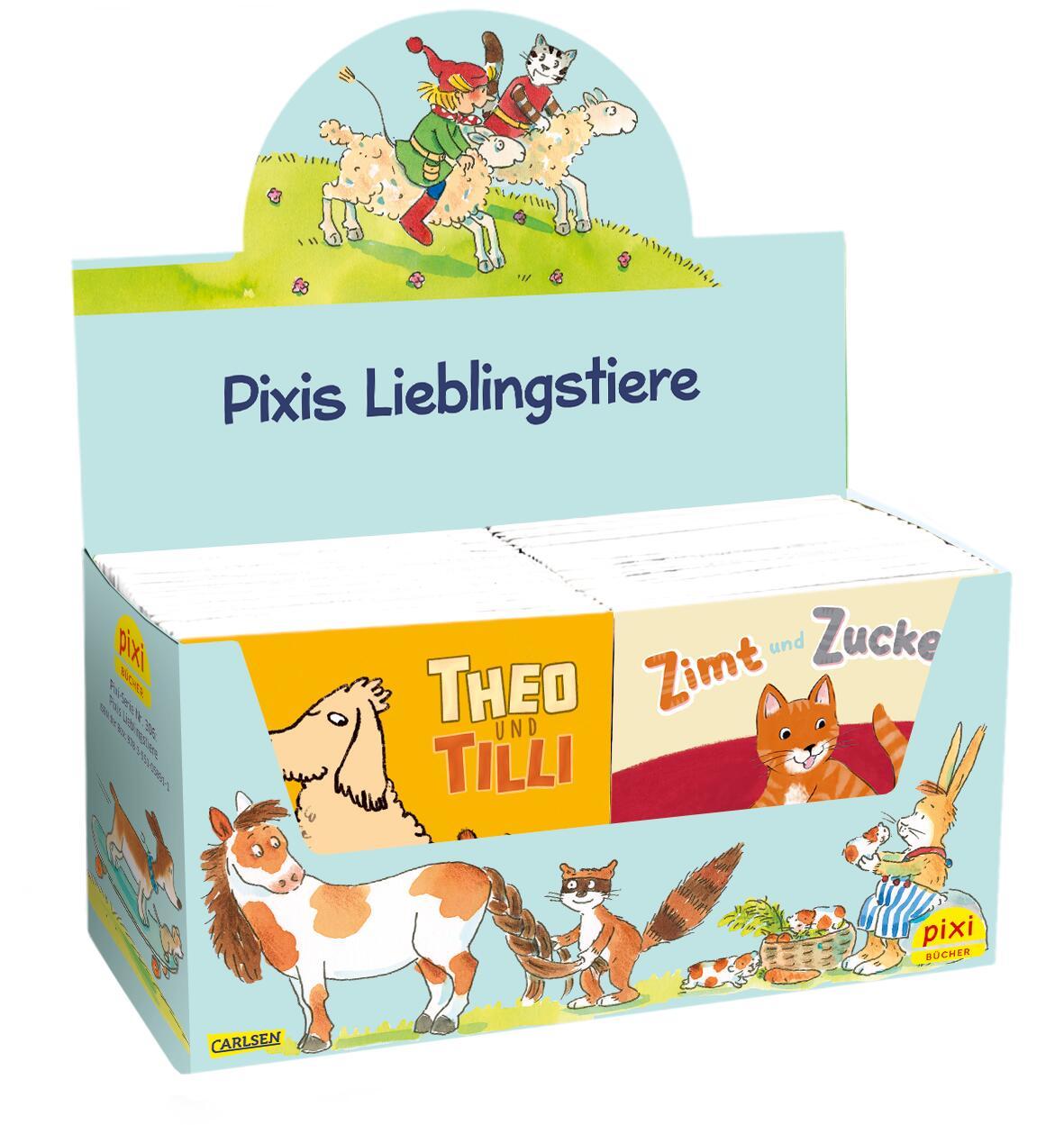 Beispielinhalt (Bild) Pixi-Box 306: Pixis Lieblingstiere (8x8 Exemplare)