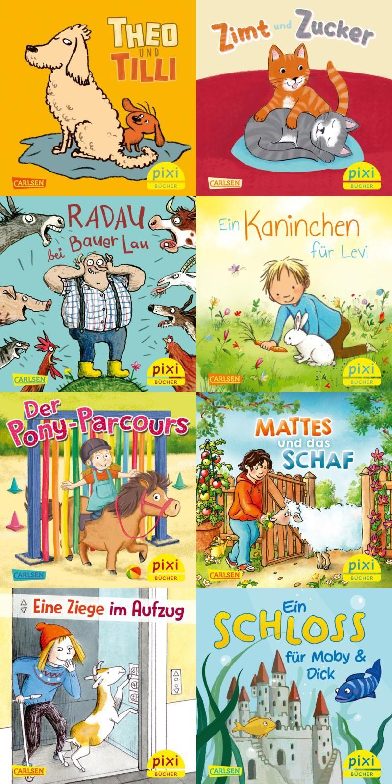 Vorderes Coverbild Pixi-Box 306: Pixis Lieblingstiere (8x8 Exemplare)