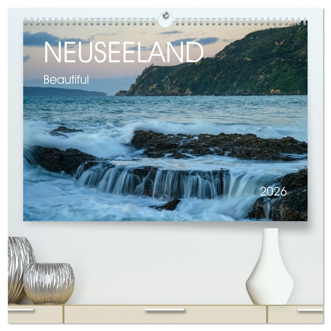 Vorderes Coverbild Beautiful Neuseeland (hochwertiger Premium Wandkalender 2026 DIN A2 quer), Kunstdruck in Hochglanz