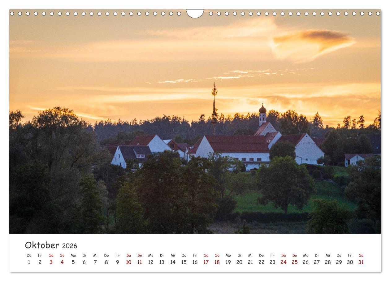 Beispielinhalt (Bild) Neusäß - Perle im Schmuttertal (Wandkalender 2026 DIN A3 quer), CALVENDO Monatskalender