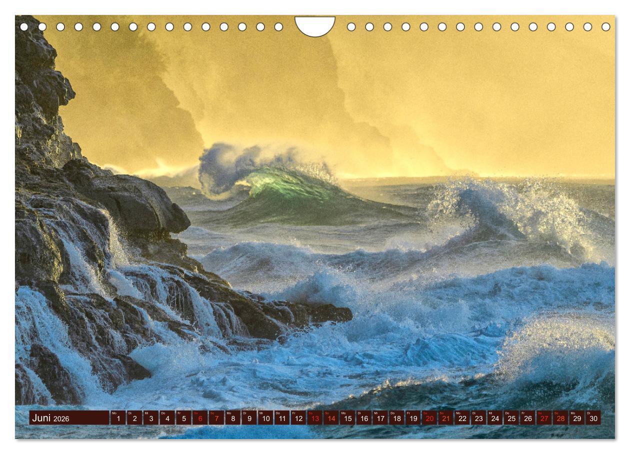 Beispielinhalt (Bild) Kraftplatz Wilde Küsten (Wandkalender 2026 DIN A4 quer), CALVENDO Monatskalender