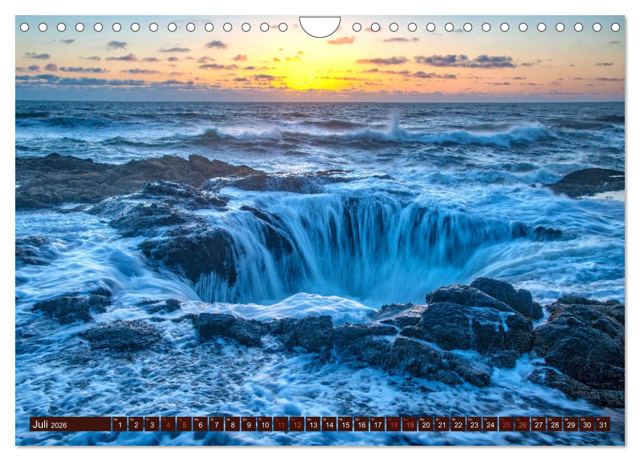 Beispielinhalt (Bild) Kraftplatz Wilde Küsten (Wandkalender 2026 DIN A4 quer), CALVENDO Monatskalender