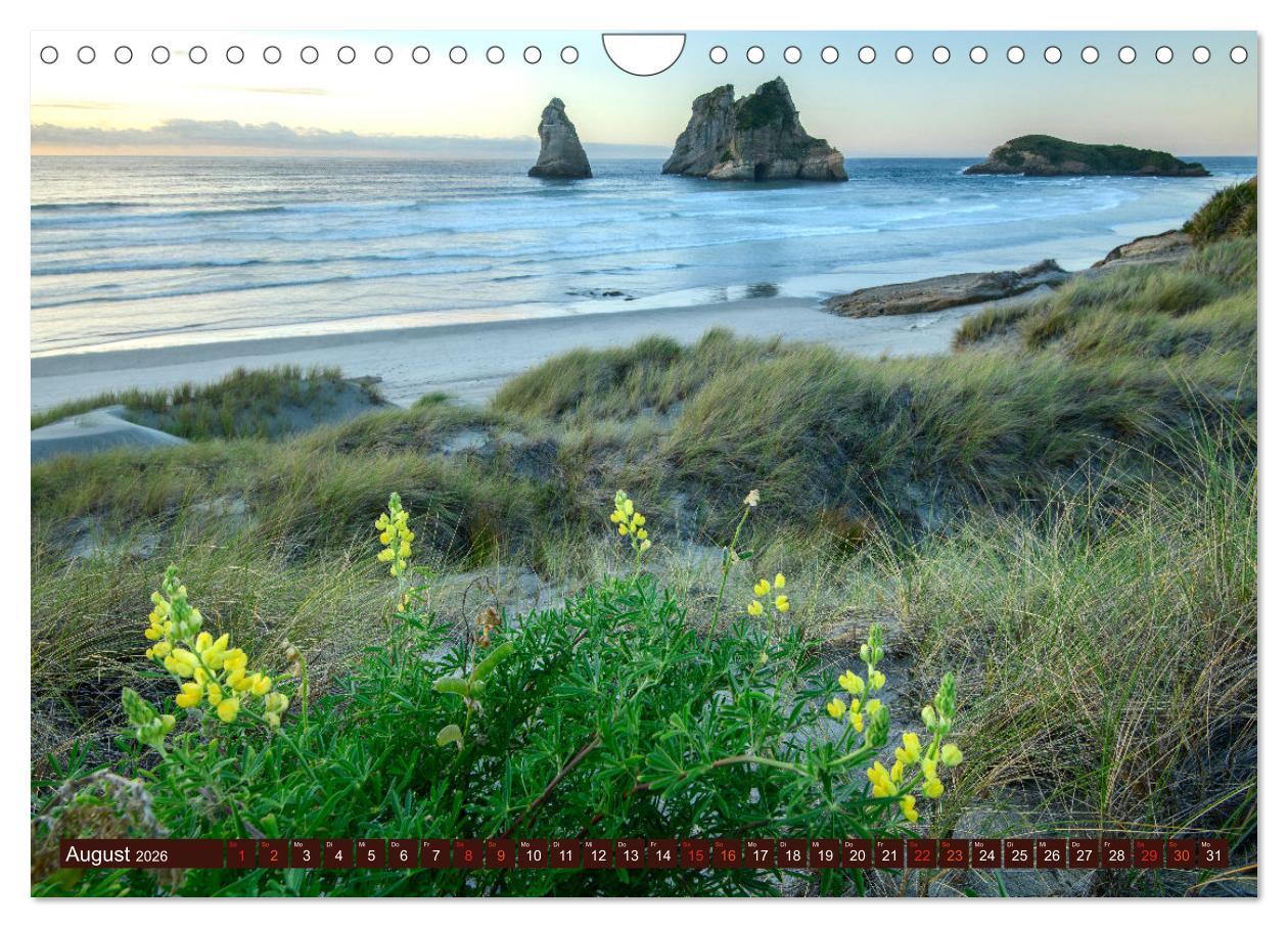 Beispielinhalt (Bild) Kraftplatz Wilde Küsten (Wandkalender 2026 DIN A4 quer), CALVENDO Monatskalender