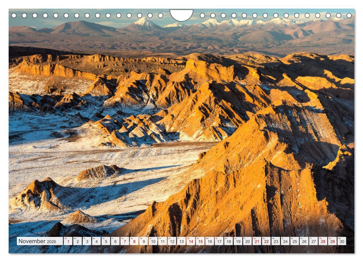 Beispielinhalt (Bild) Magie dieses Südamerikanischen Landes, Chile (Wandkalender 2026 DIN A4 quer), CALVENDO Monatskalender