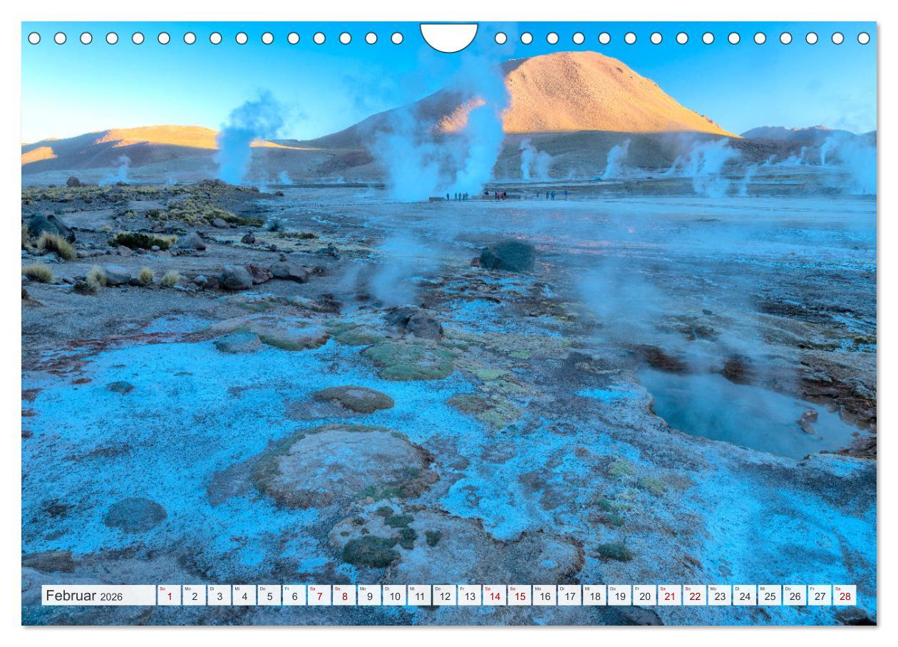 Beispielinhalt (Bild) Magie dieses Südamerikanischen Landes, Chile (Wandkalender 2026 DIN A4 quer), CALVENDO Monatskalender