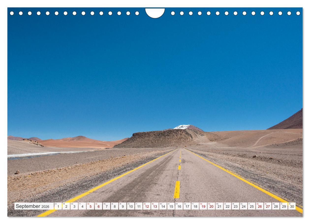 Beispielinhalt (Bild) Magie dieses Südamerikanischen Landes, Chile (Wandkalender 2026 DIN A4 quer), CALVENDO Monatskalender