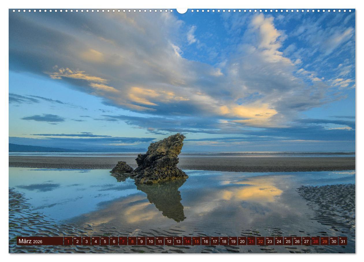 Beispielinhalt (Bild) Kraftplatz Wilde Küsten (hochwertiger Premium Wandkalender 2026 DIN A2 quer), Kunstdruck in Hochglanz