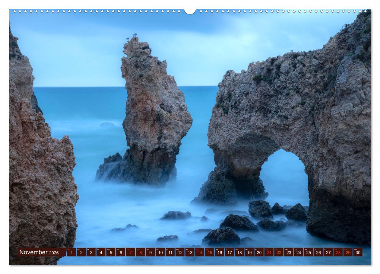 Beispielinhalt (Bild) Kraftplatz Wilde Küsten (hochwertiger Premium Wandkalender 2026 DIN A2 quer), Kunstdruck in Hochglanz