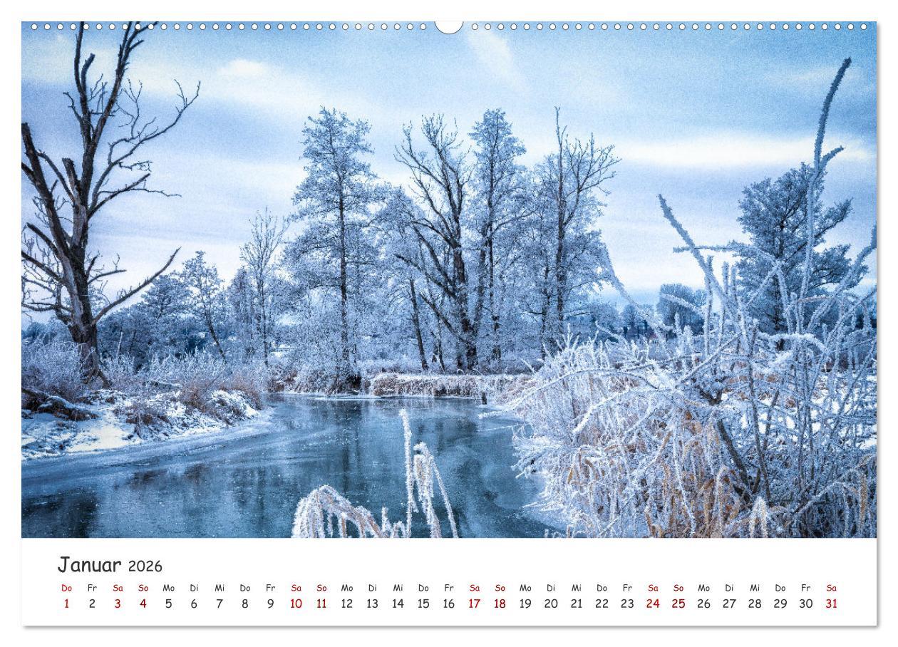 Beispielinhalt (Bild) Neusäß - Perle im Schmuttertal (hochwertiger Premium Wandkalender 2026 DIN A2 quer), Kunstdruck in Hochglanz