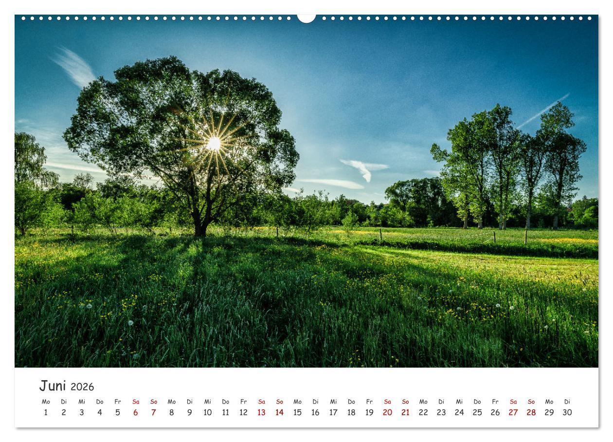 Beispielinhalt (Bild) Neusäß - Perle im Schmuttertal (hochwertiger Premium Wandkalender 2026 DIN A2 quer), Kunstdruck in Hochglanz