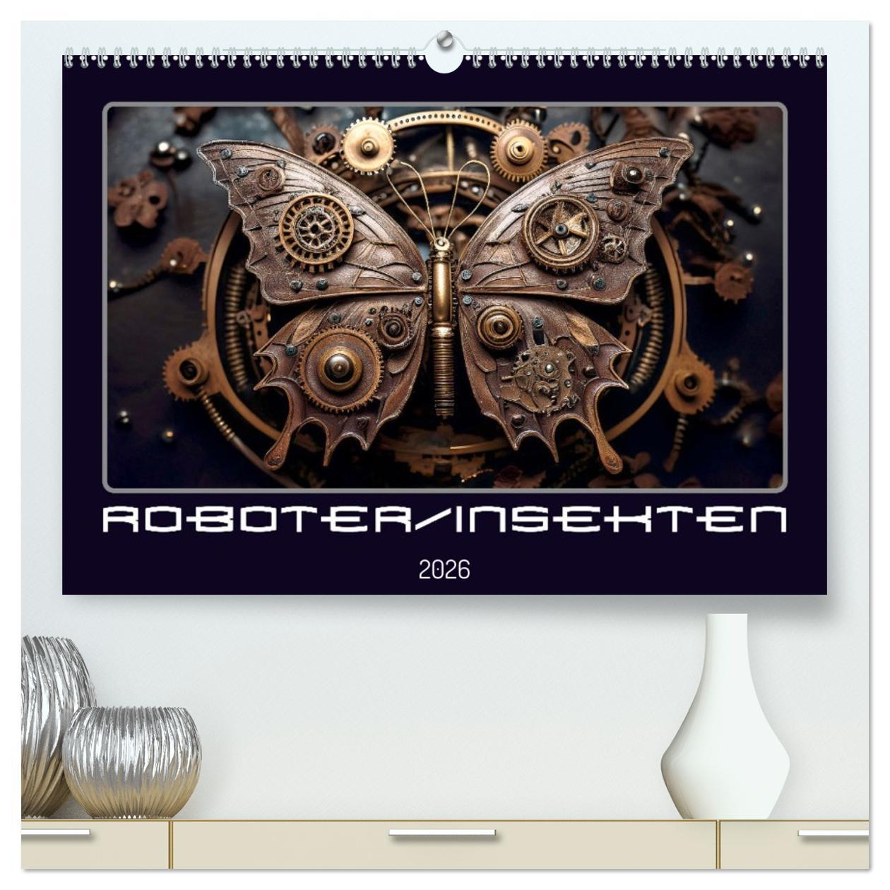 Vorderes Coverbild Roboterinsekten (hochwertiger Premium Wandkalender 2026 DIN A2 quer), Kunstdruck in Hochglanz