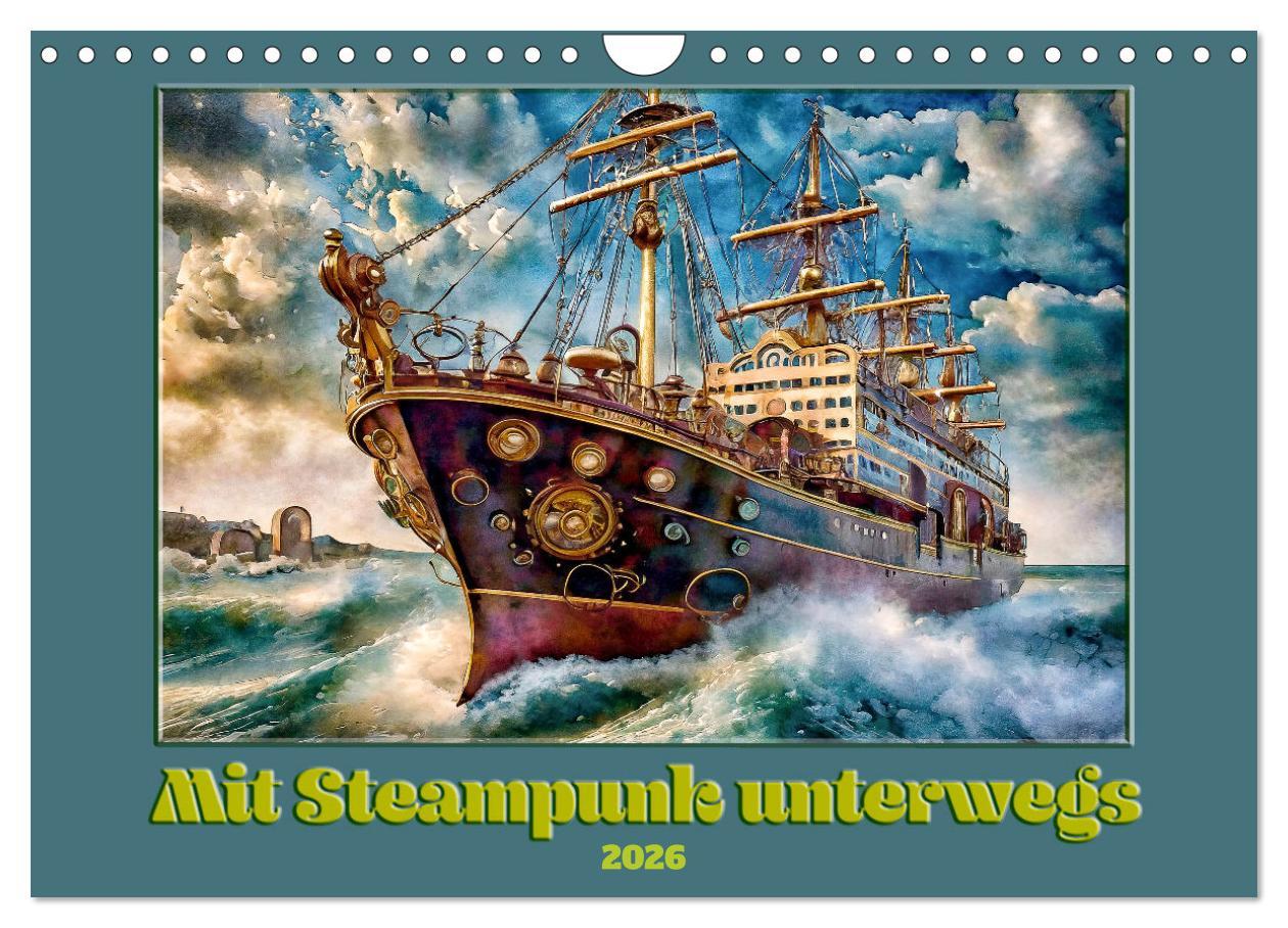 Vorderes Coverbild Mit Steampunk unterwegs (Wandkalender 2026 DIN A4 quer), CALVENDO Monatskalender