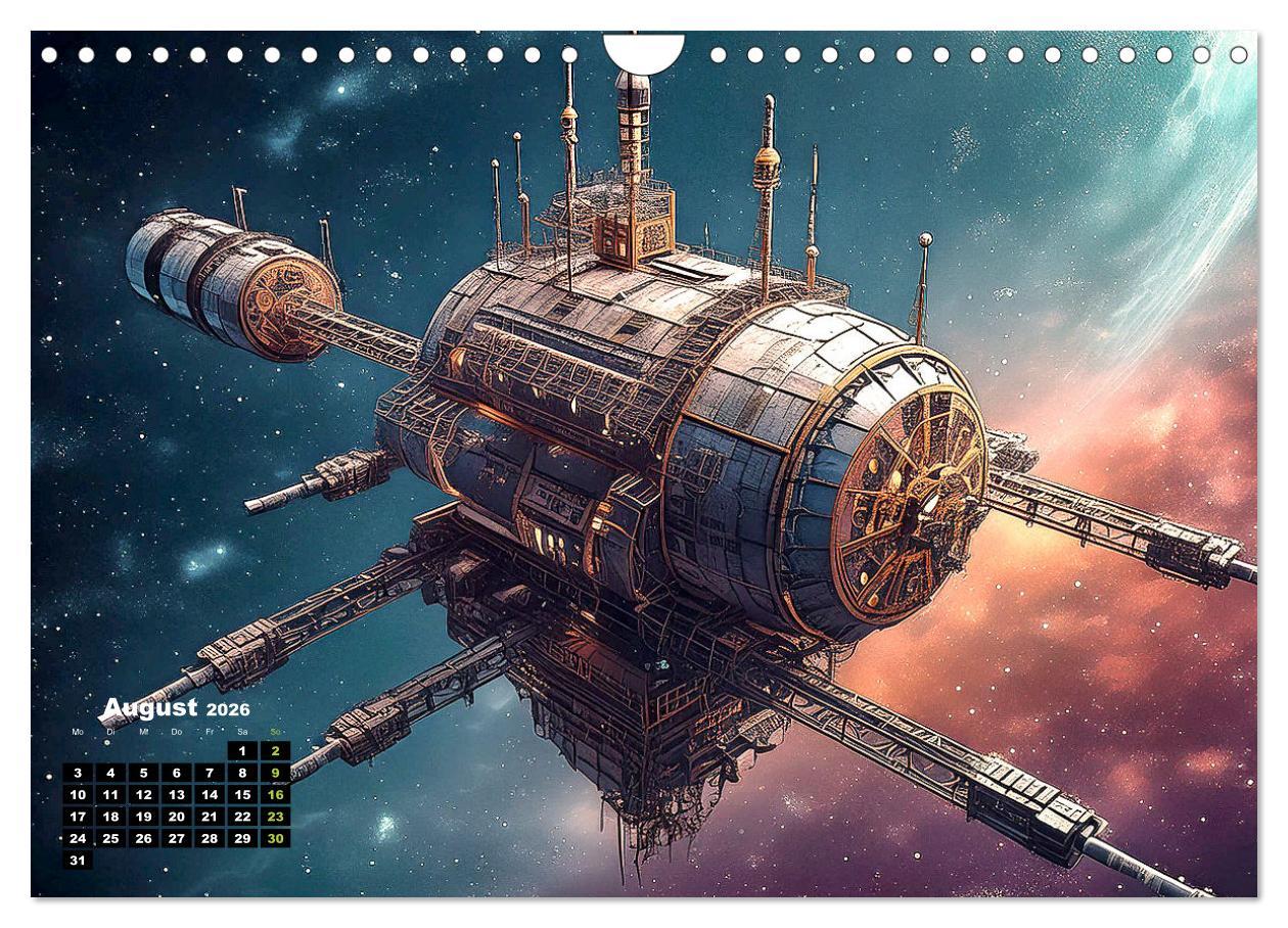 Beispielinhalt (Bild) Lost Places im Orbit (Wandkalender 2026 DIN A4 quer), CALVENDO Monatskalender