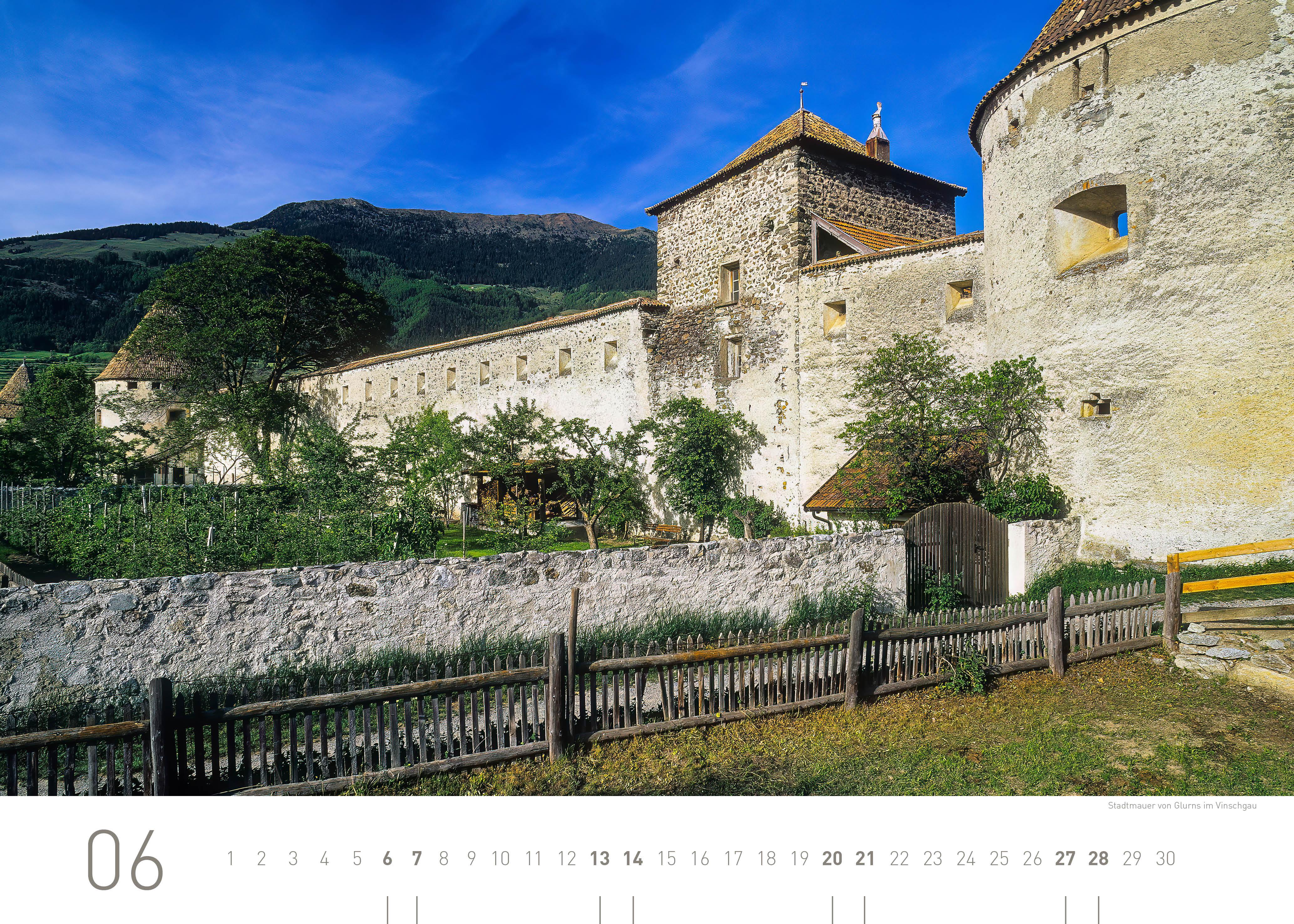 Beispielinhalt (Bild) Südtirol und Dolomiten Exklusivkalender 2026