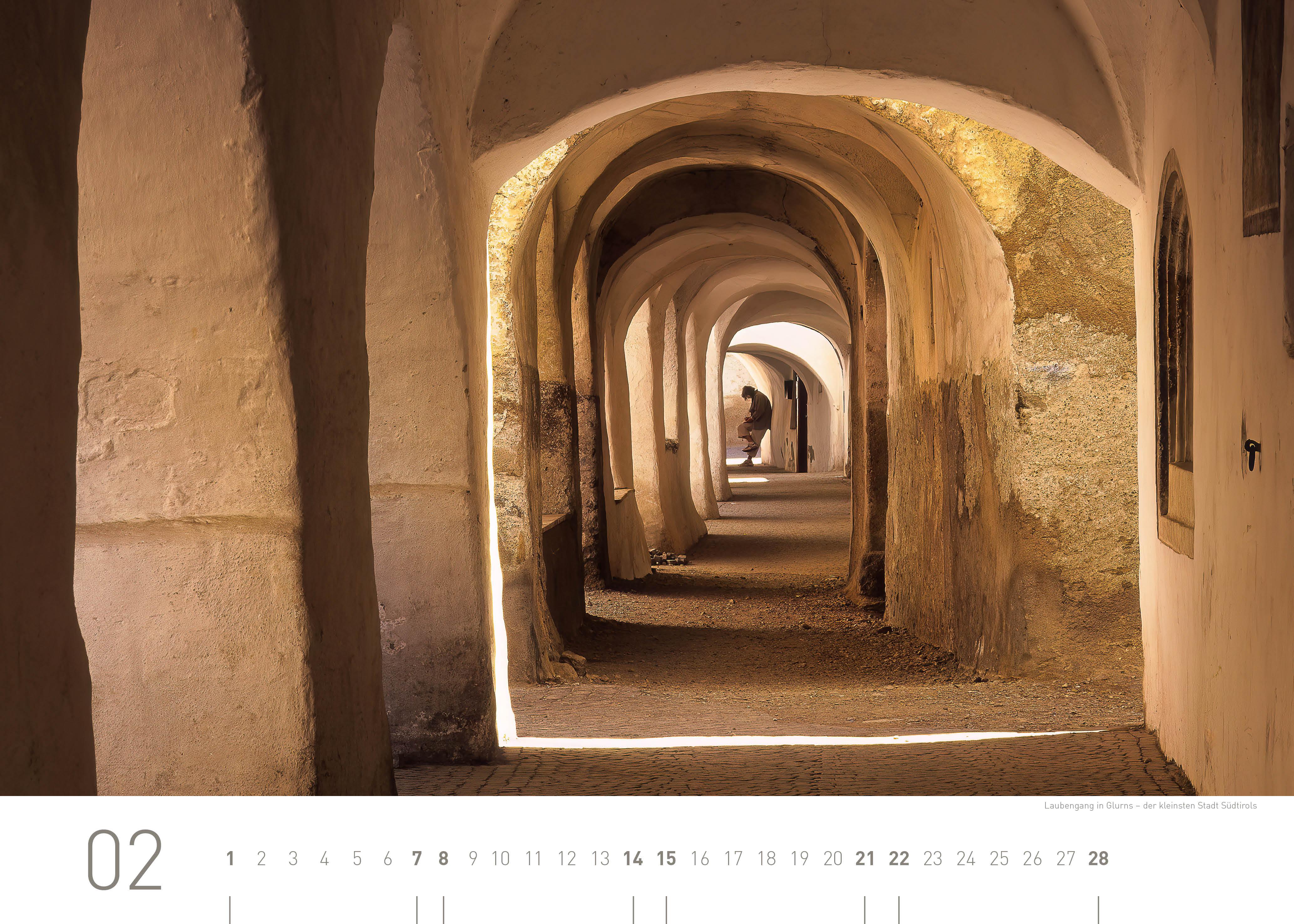 Beispielinhalt (Bild) Südtirol und Dolomiten Exklusivkalender 2026